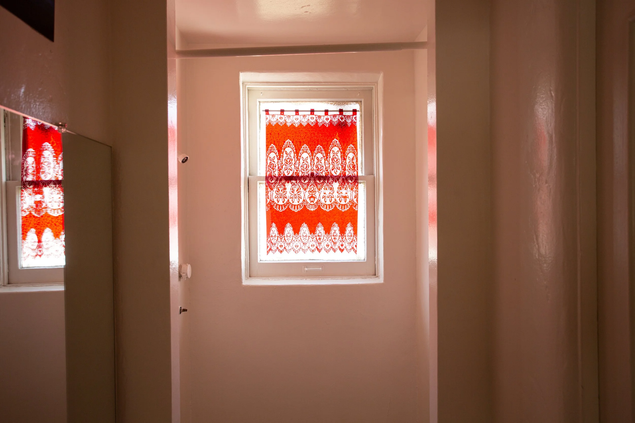 Installation view of Severin Hallauer’s New Skies at Induction Gallery, Granada Buildings, Los Angeles, 2026.