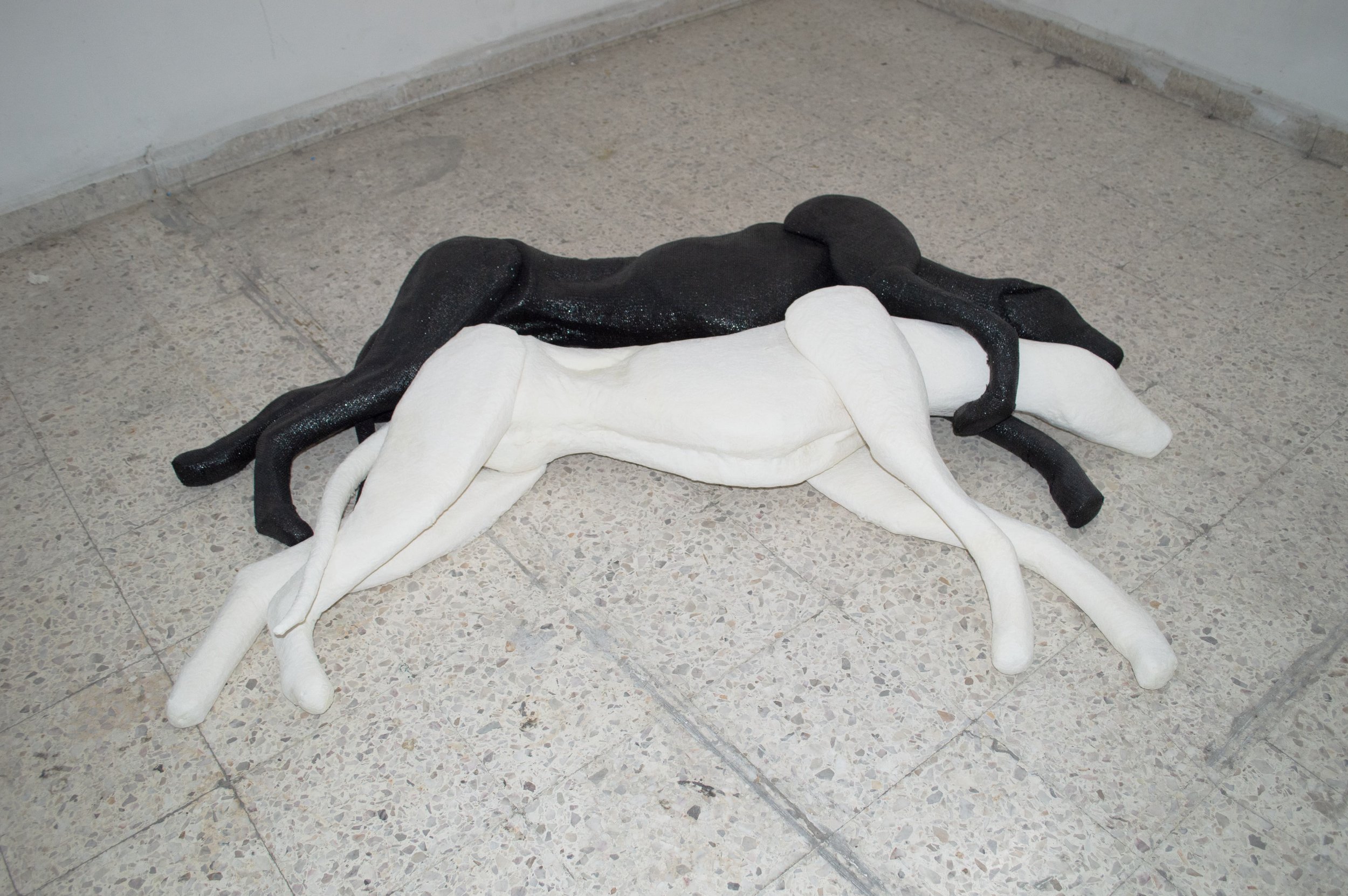 Installation view by Severin Hallauer, open studio during Art Week CDMX, Obrera, Mexico City, 2026.