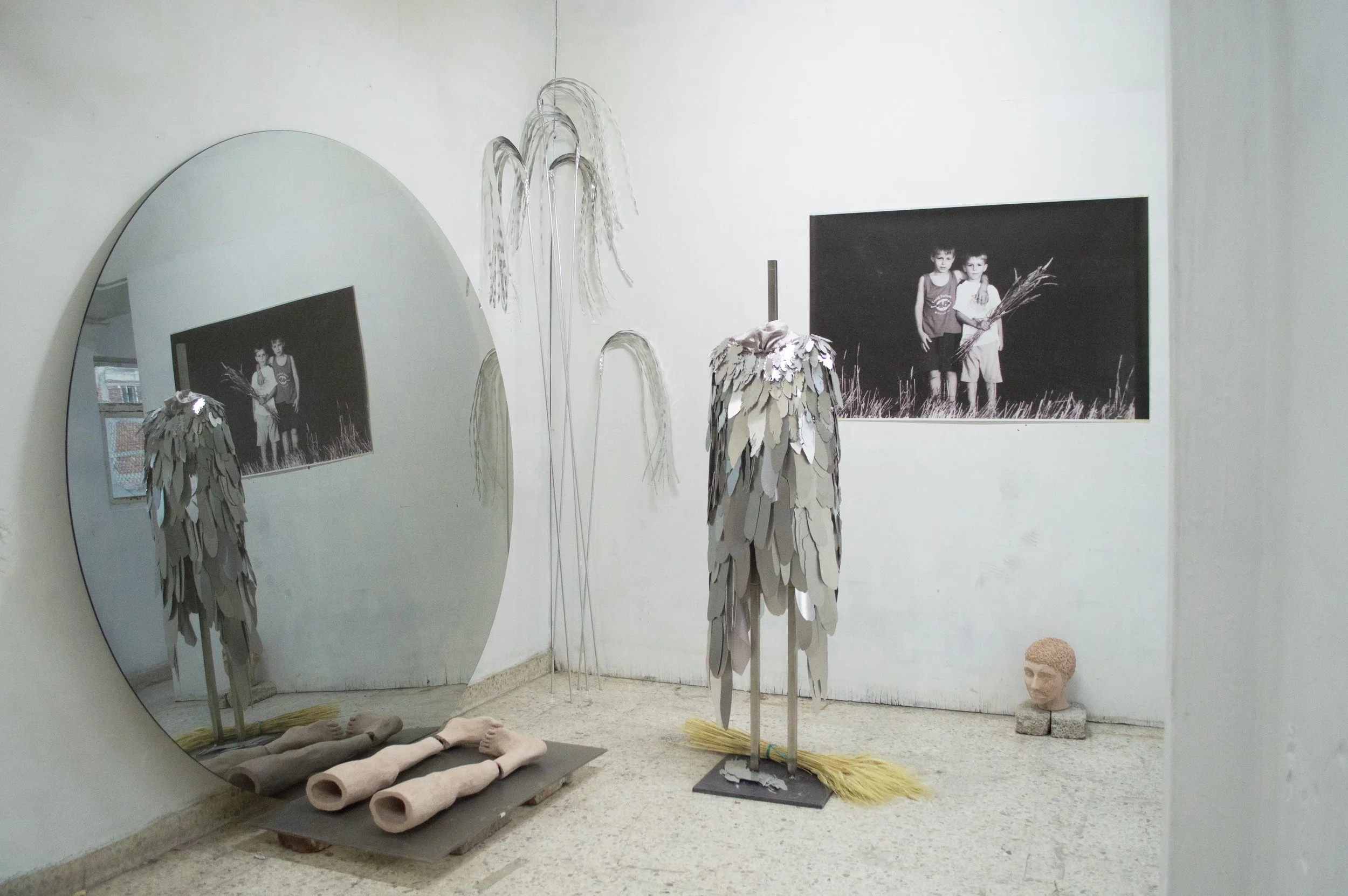 Installation view by Severin Hallauer, open studio during Art Week CDMX, Obrera, Mexico City, 2026.