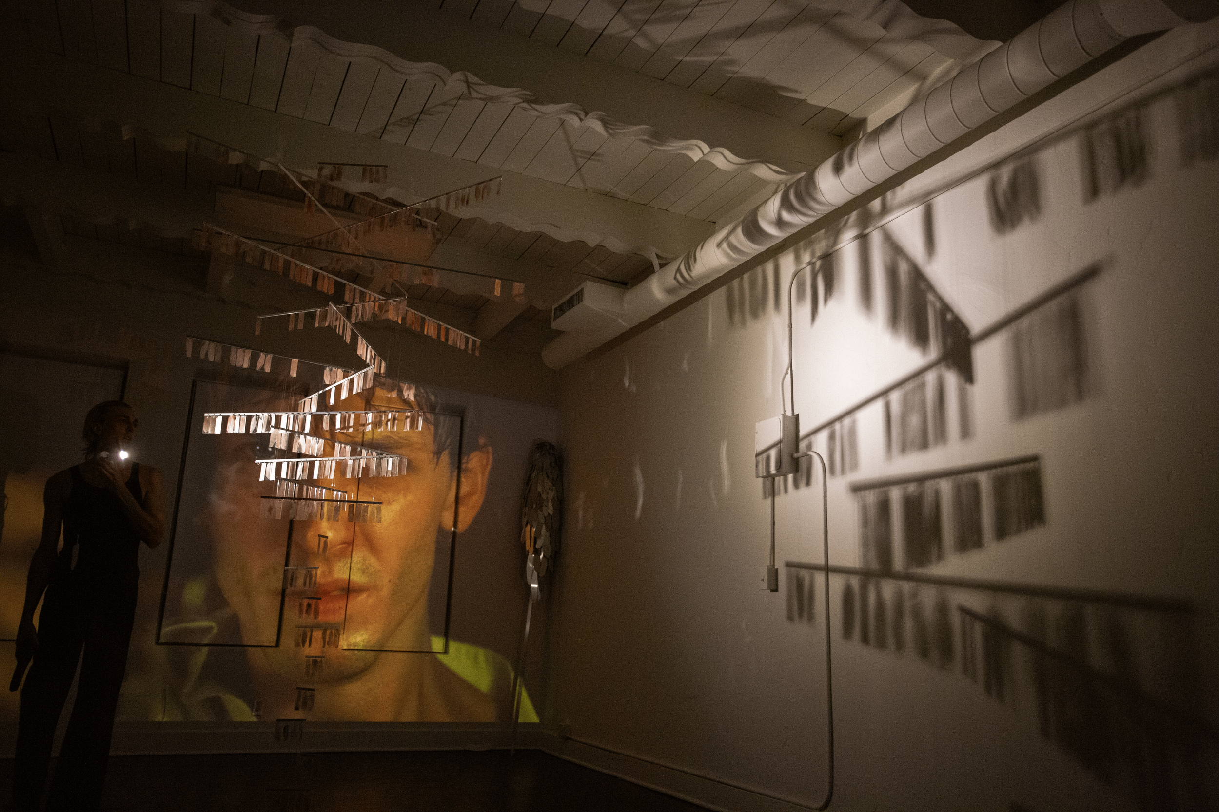 Severin Hallauer’s New Skies Art Performance at Induction Gallery, Granada Buildings, Los Angeles, 2026.