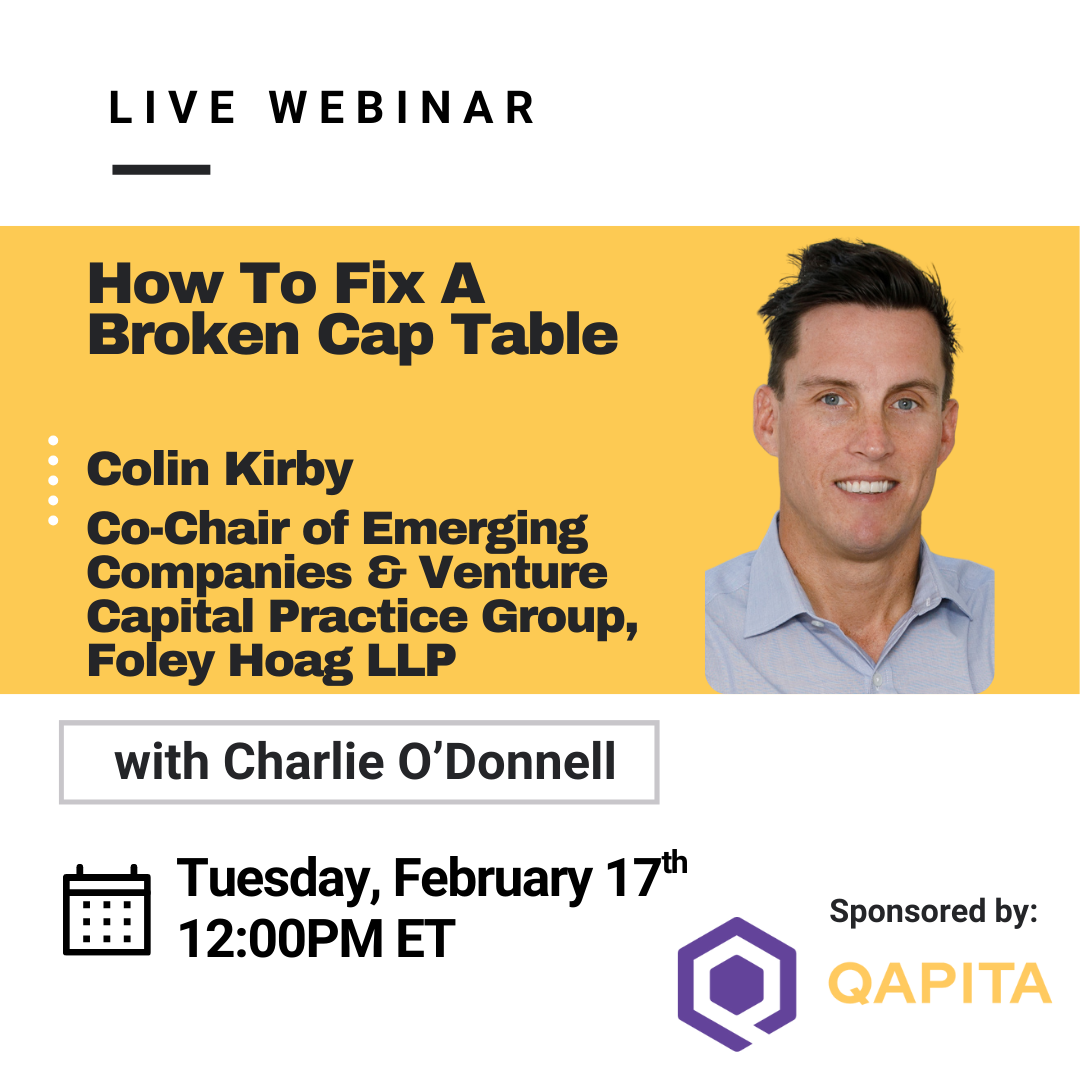 Webinar: How To Fix A Broken Cap Table