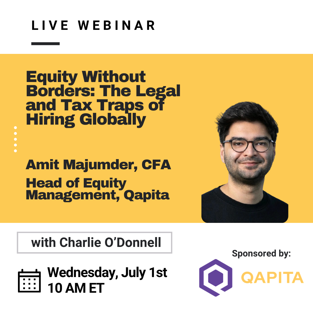 [Webinar] Equity Without Borders: The Legal and Tax Traps of Hiring Globally