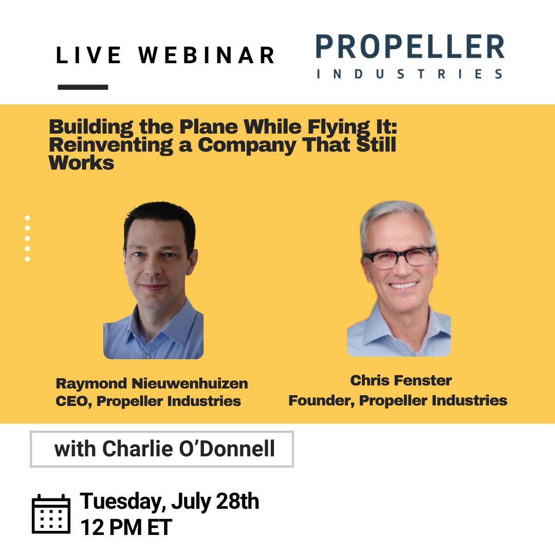[Webinar] Building the Plane While Flying It: Reinventing a Company That Still Works