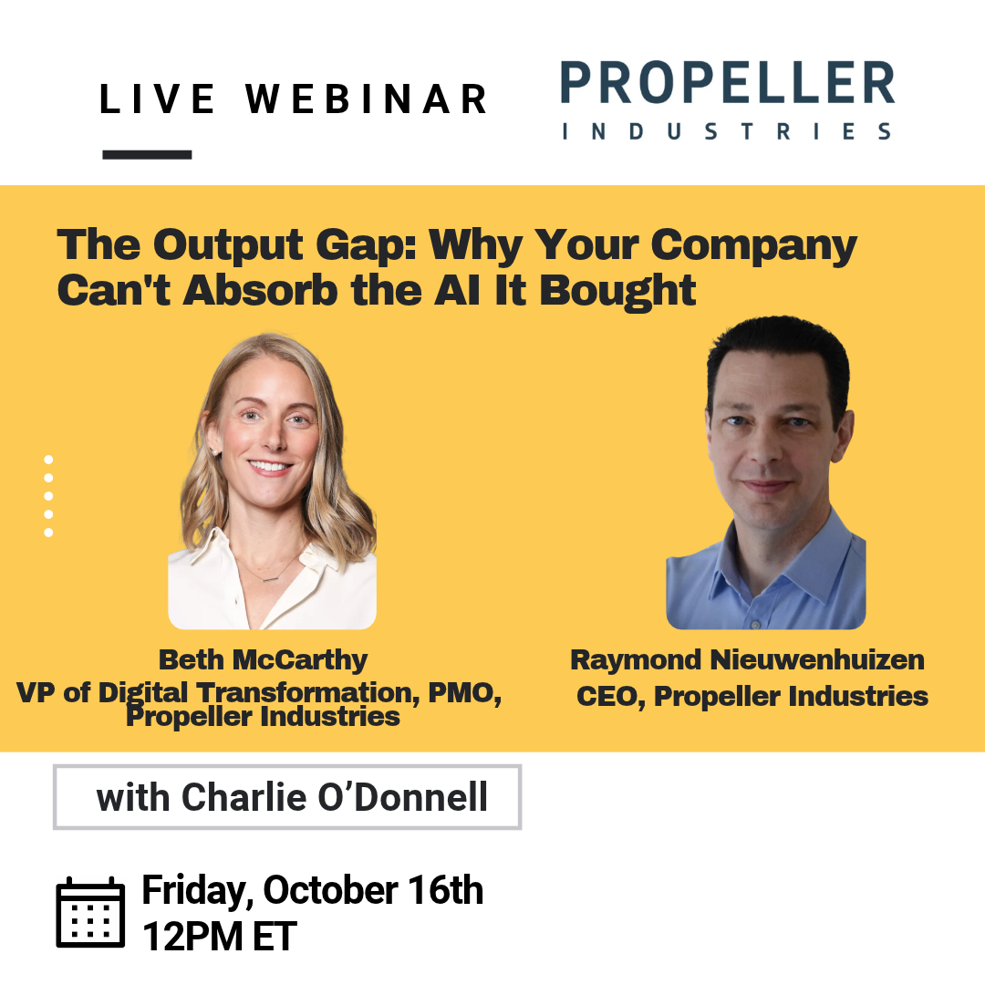 [Webinar] The Output Gap: Why Your Company Can't Absorb the AI It Bought
