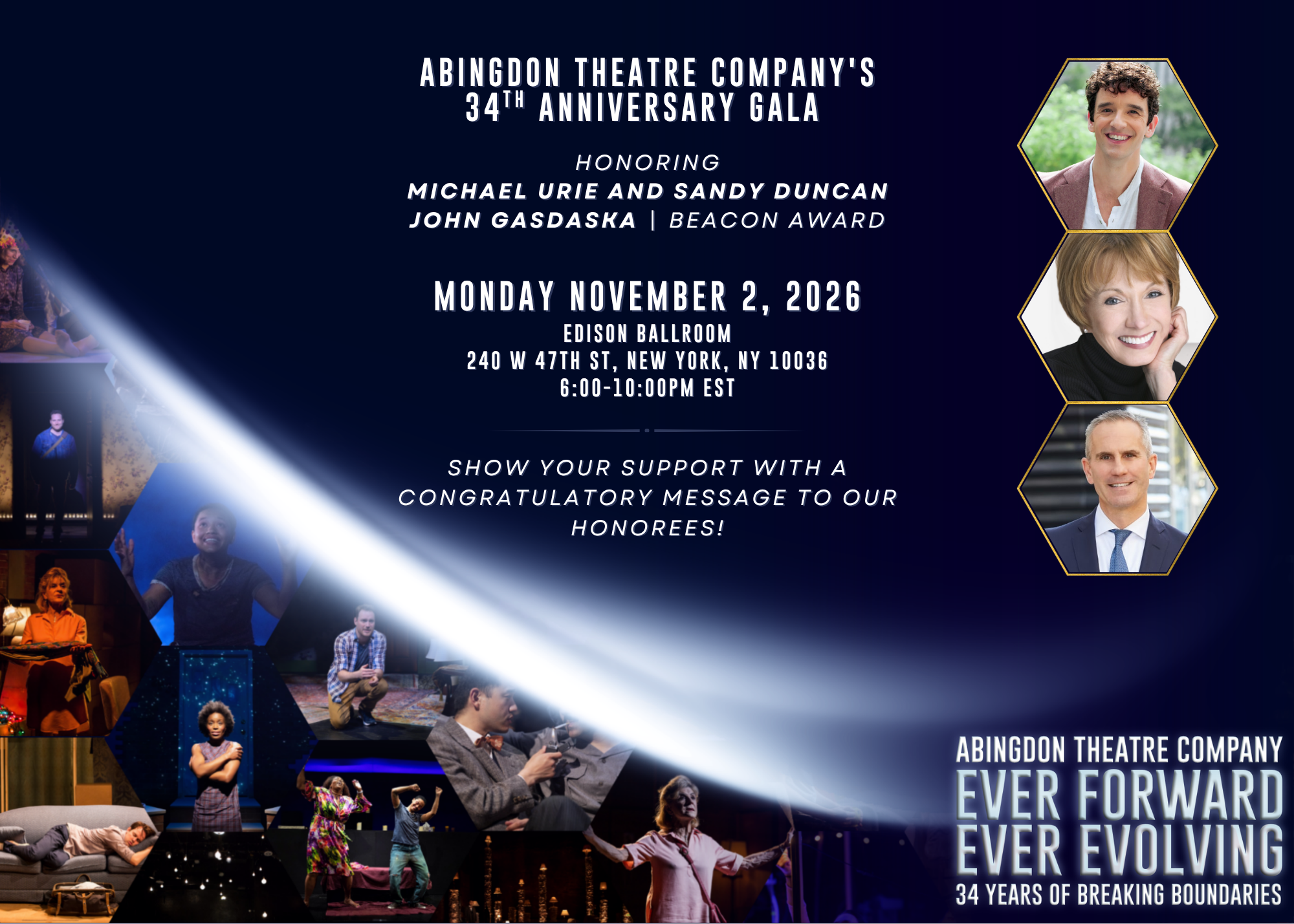 Congratulate Michael Urie, Sandy Duncan, and John Gasdaska