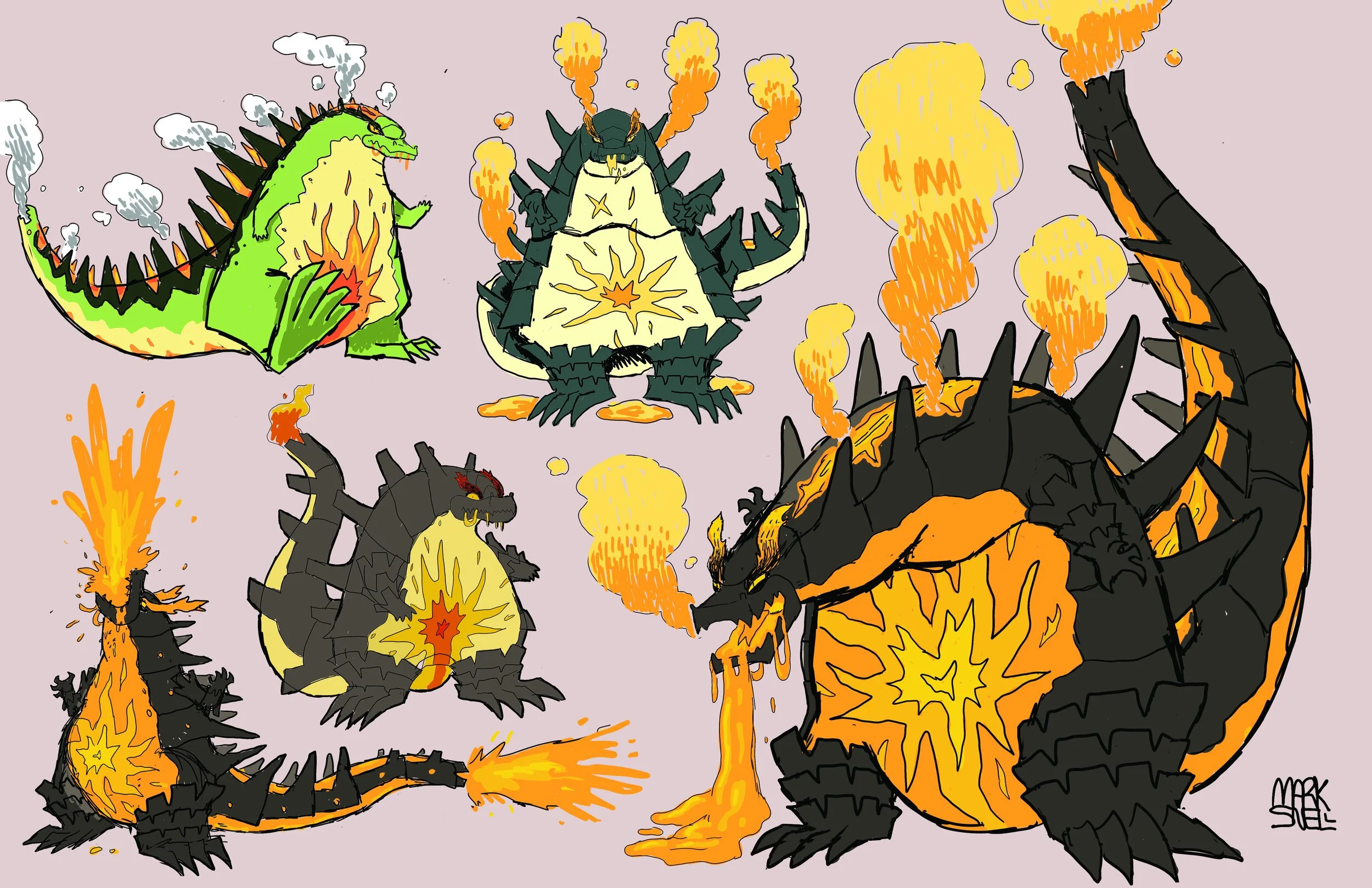 Kaiju Roughs.jpg