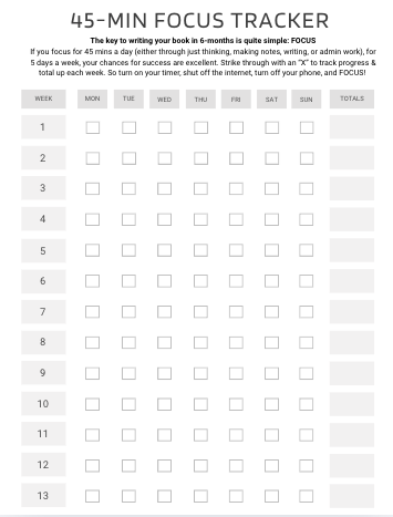 45-Min Focus tracker
