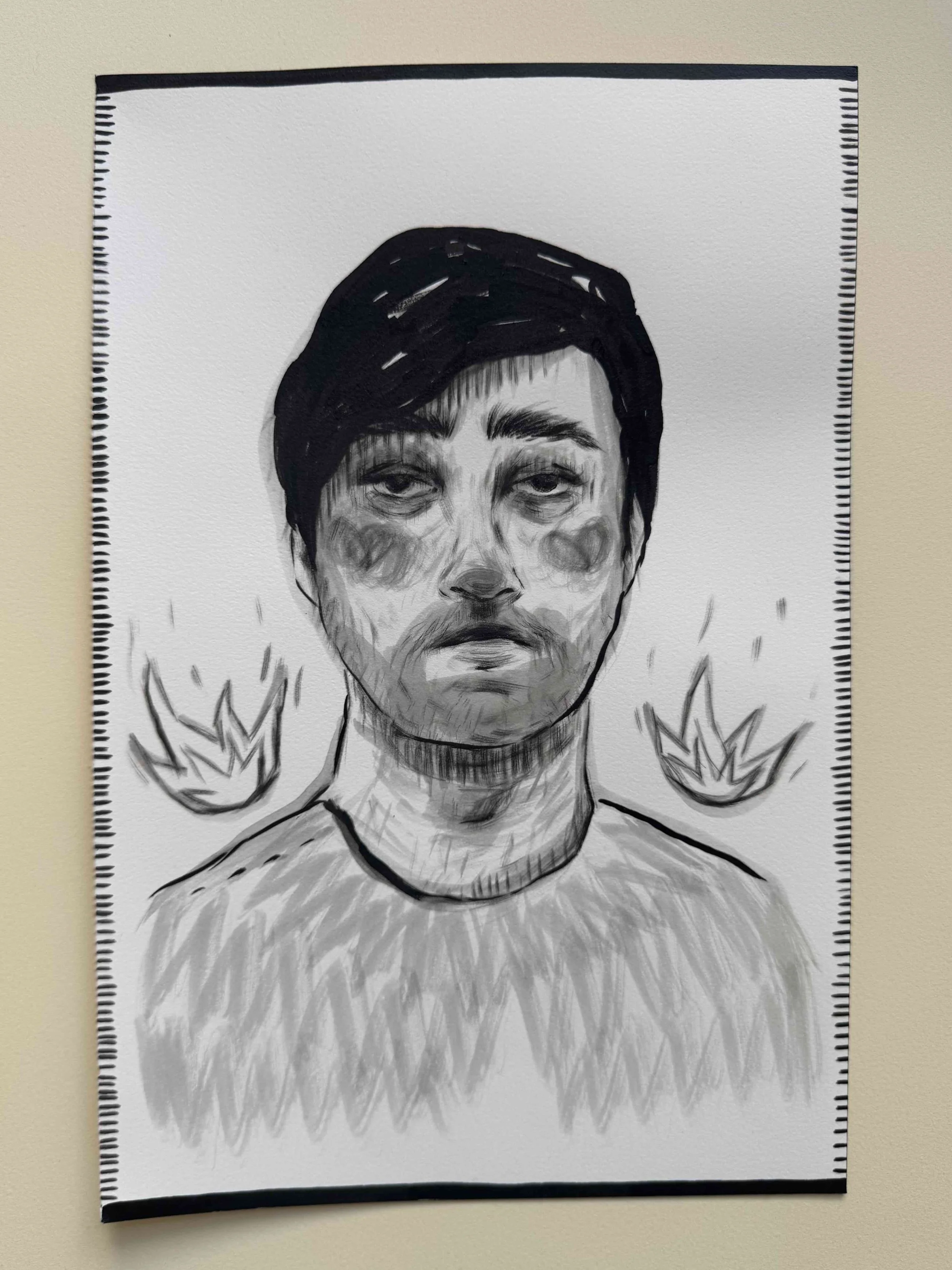 Flame 2, 12 x 8 inches