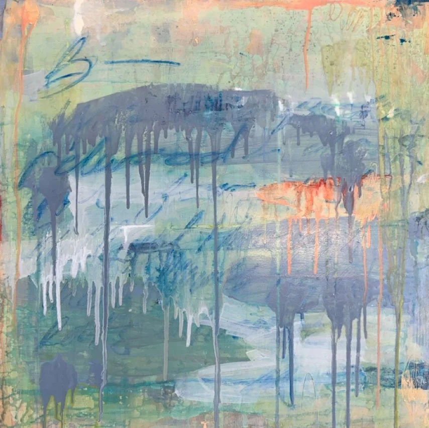 Letter to B • 12x12 • Mixed Media on Panel