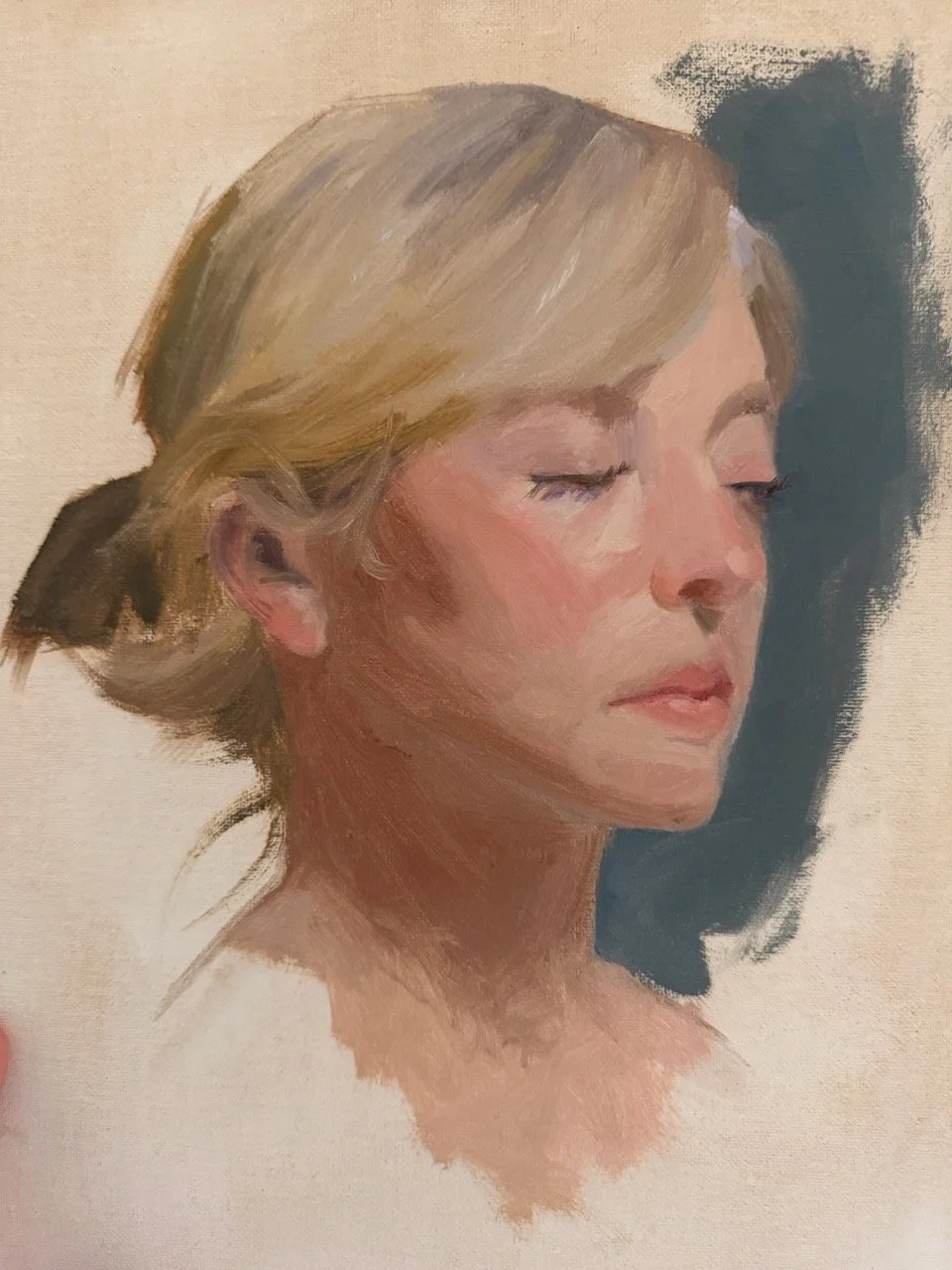 Athena Alla Prima Study • 8x10 • oil on Belgian linen panel