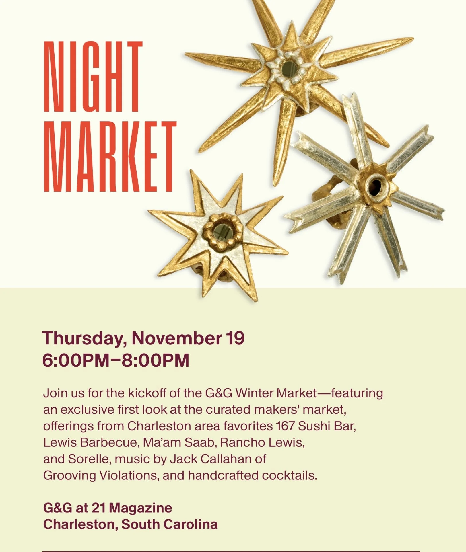 Garden and Gun Winter Market Night Shopping Preview