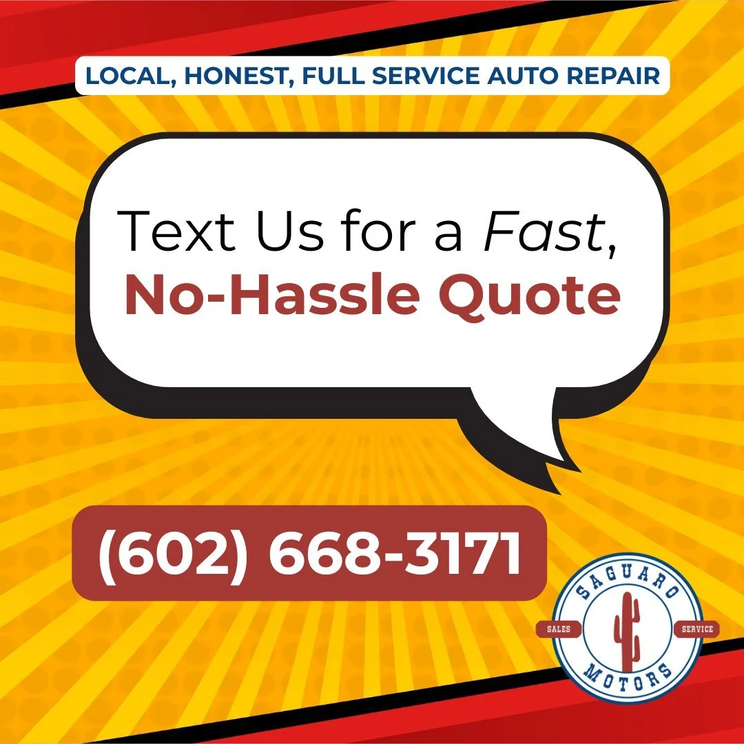 Get a Quick, No-Hassle Quote 
No forms. No waiting. Just text us and get your price fast.
Send the following to (602) 668-3171
✅ Your name
✅ Vehicle make, model & year
✅ The service you need
❓ Any questions you have
We’ll reply quickly wit