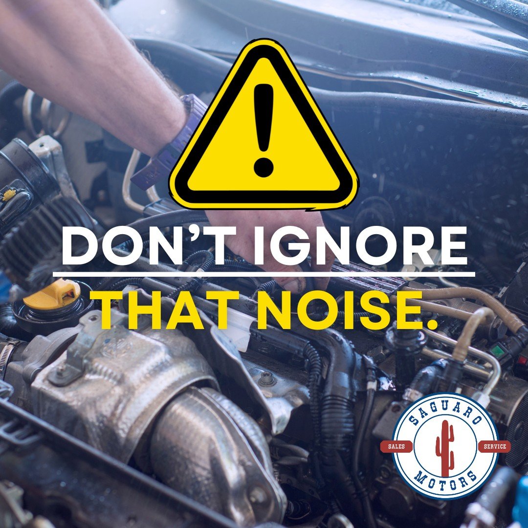 Weird noise? Warning light on? 
Get it checked before it turns into a bigger problem.

We keep it simple:
✔ Fast, honest diagnostics
✔ Quality repairs
✔ No runaround

Saguaro Motors 
📍 809 N Arizona Ave, Chandler, AZ
📞 Call: 480-636-1001
📱 Text: 6