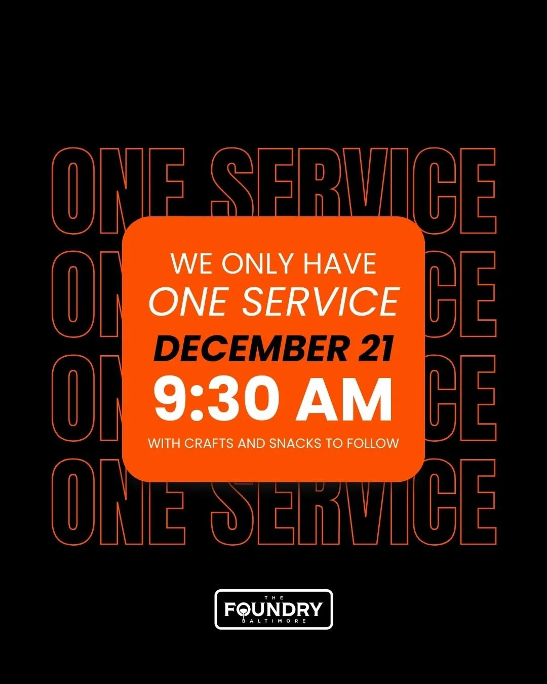 One Service December 21
