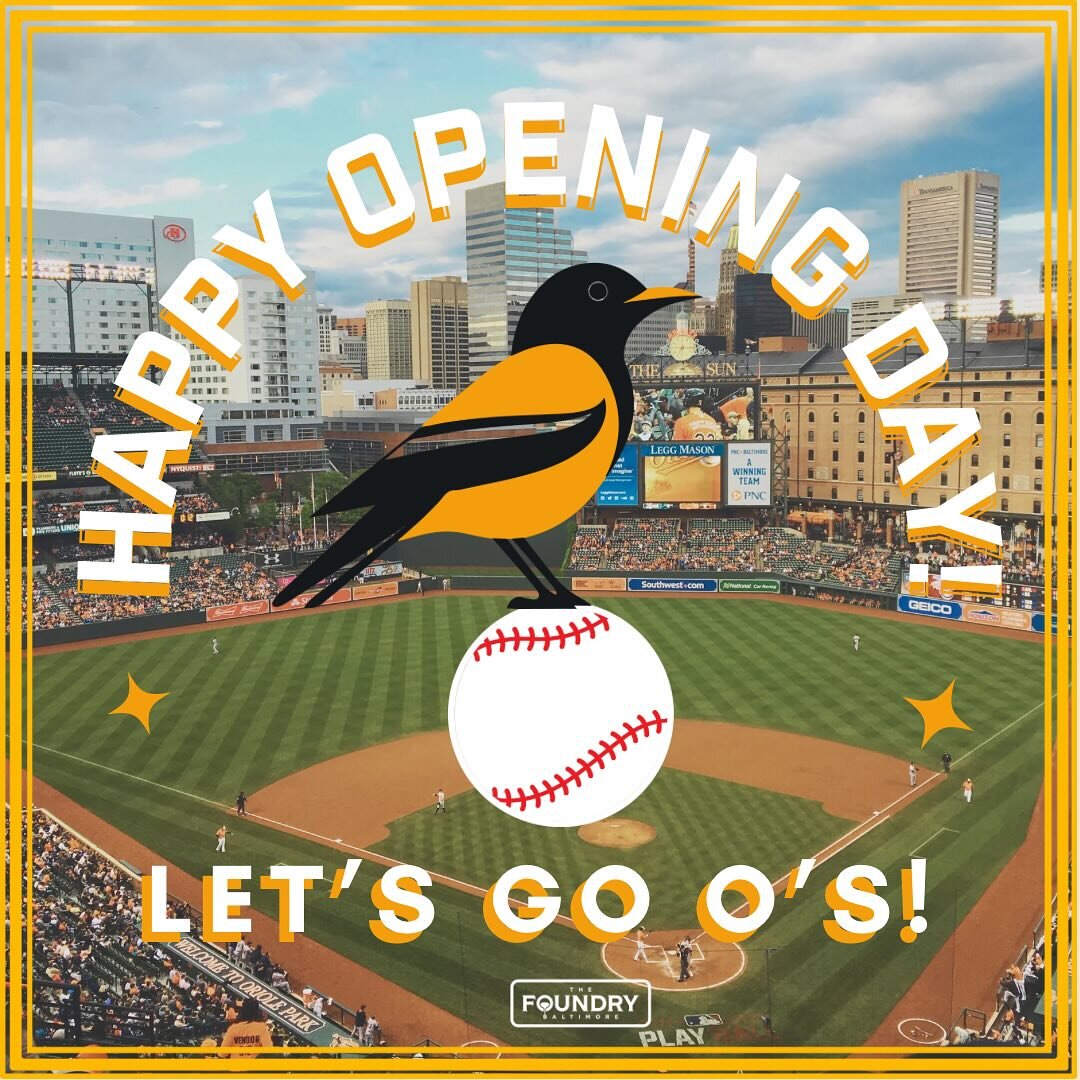 Happy Opening Day, Baltimore! 
Let&rsquo;s go O&rsquo;s!