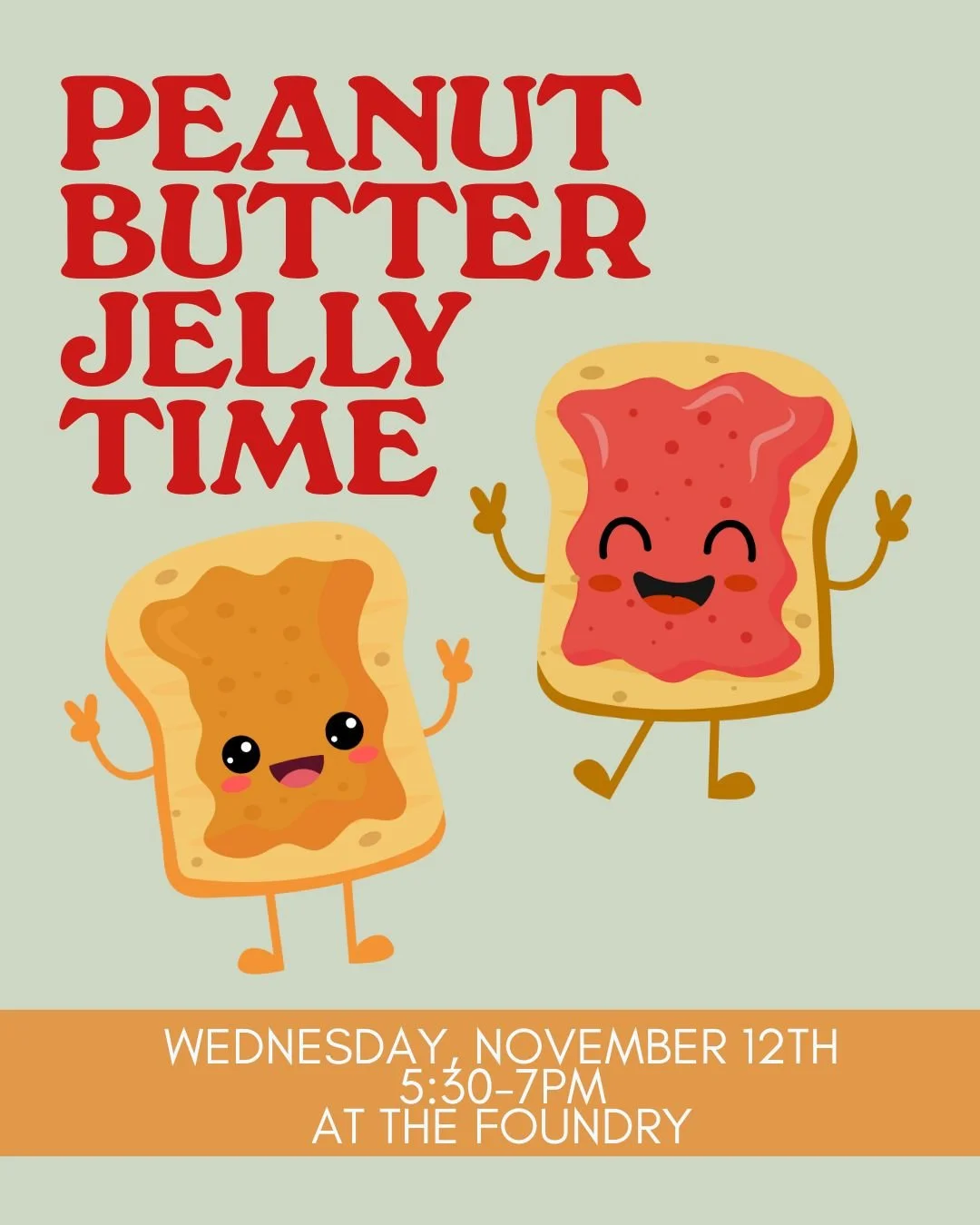 Today is National Sandwich Day, so we thought we'd invite you to join us on Wednesday, November 12th from 5:30-7 pm as we spread the love to our neighbors in need by creating as many PBJ sandwiches as possible! We'll donate the sandwiches to Paul's P