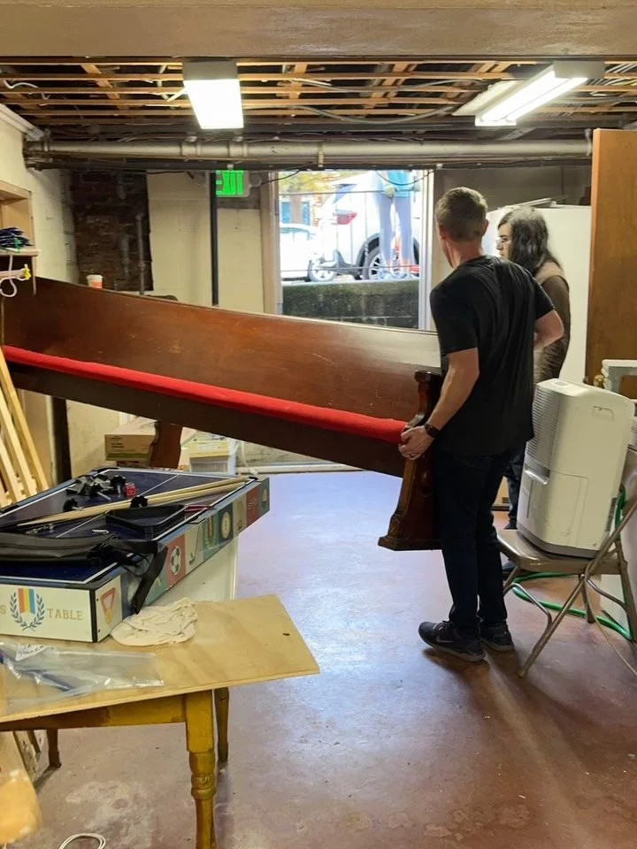 This weekend, several people came out to help us make room for what God&rsquo;s going to do next in our facilities at our Dumpster Disco! These photos don&rsquo;t do justice for how much more accessible our space is! Thanks to all who helped! 
#somuc