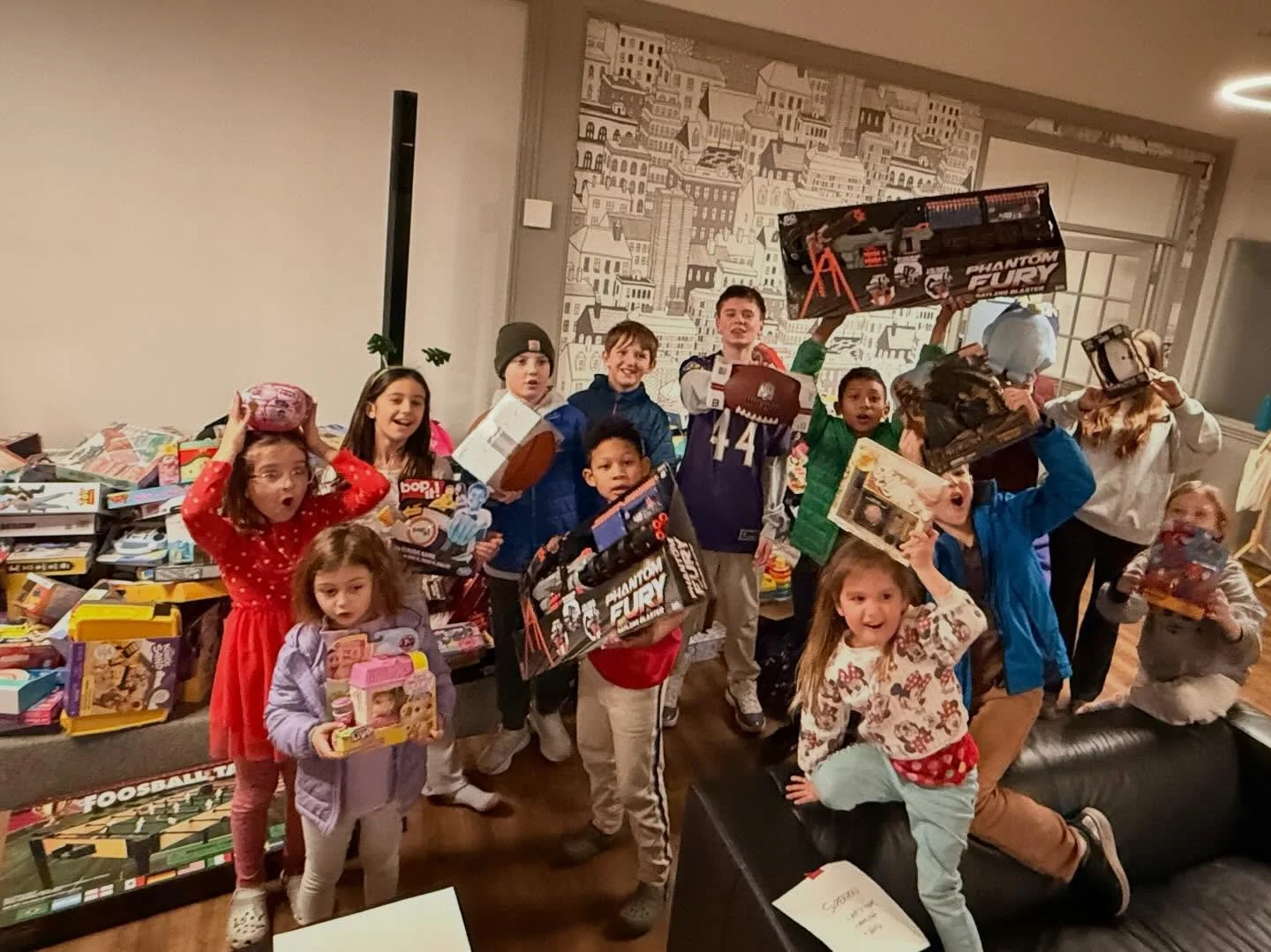 Yesterday our K-12th graders helped us prep for Christmas Store by sorting and organizing the mountain of toys that have been donated so far. 
They also made another round of PBJ sandwiches that we donated to @paulsplacebmore