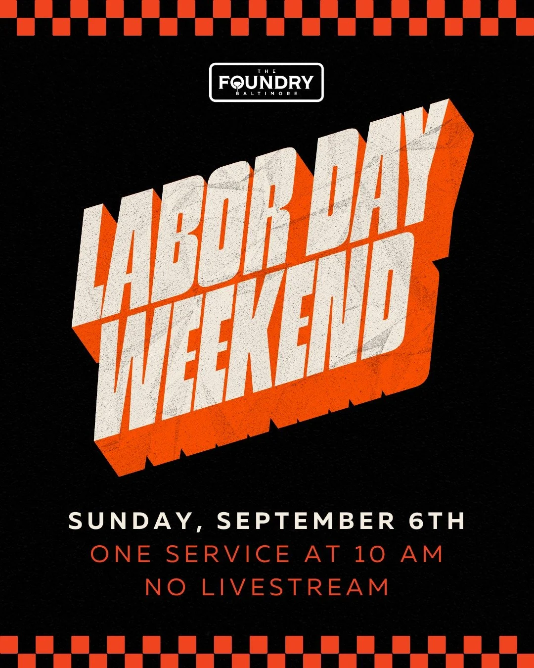 We WILL meet this Sunday for the holiday weekend. However, we will NOT have a livestream this week.  If you can't join us in person, you can catch up with past messages on our YouTube or Spotify.