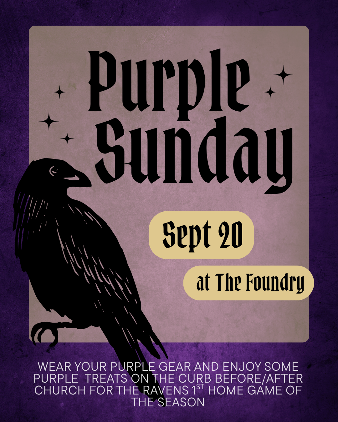Purple Sunday