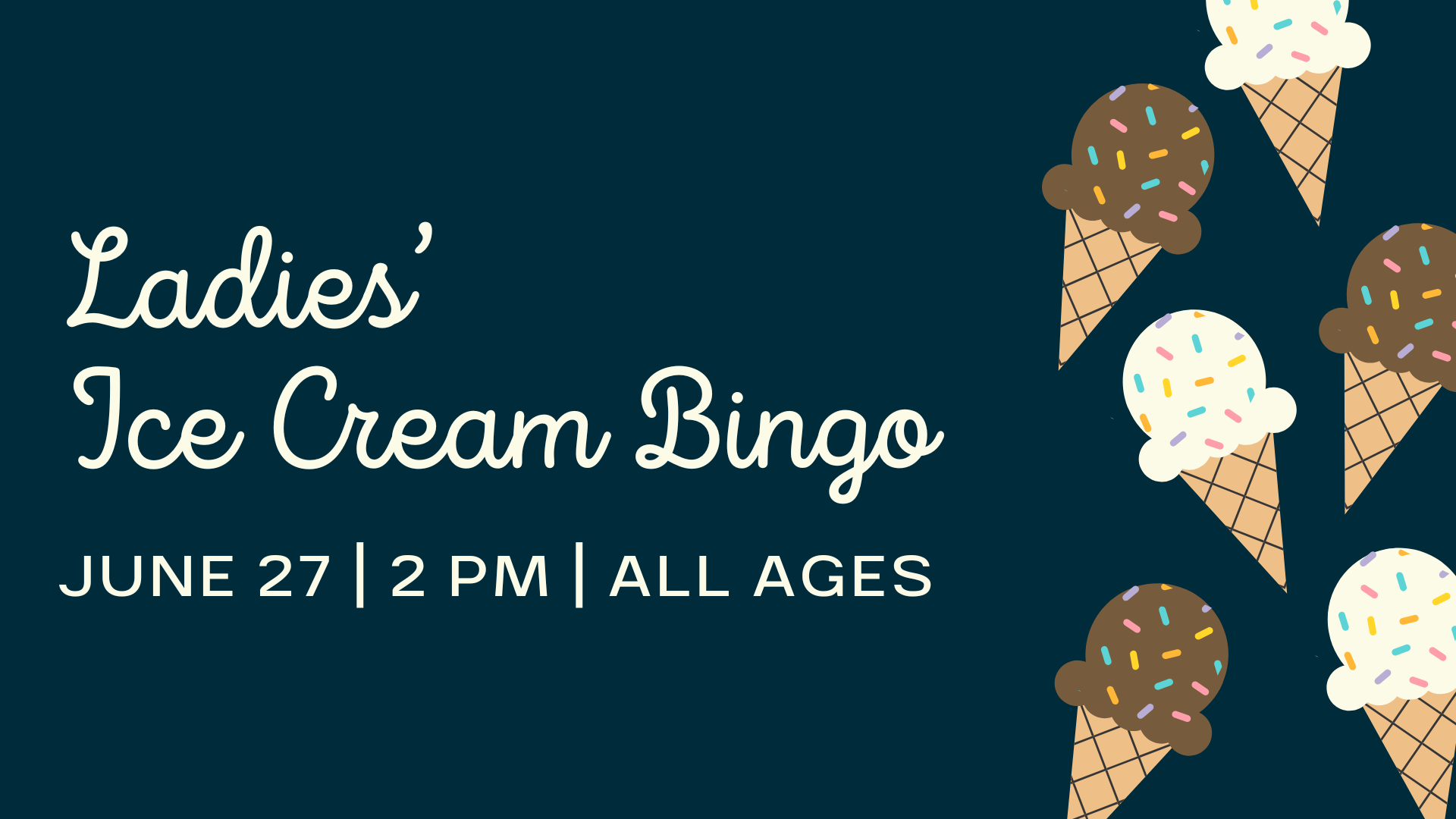Ladies' Ice Cream & Bingo