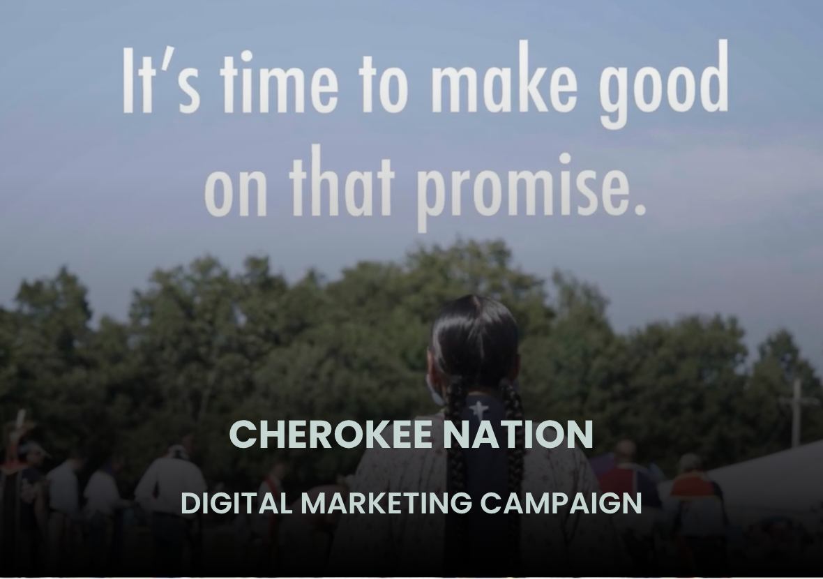 Content strategy and production to raise awareness of Cherokee Nation delegate with citizens and policymakers.