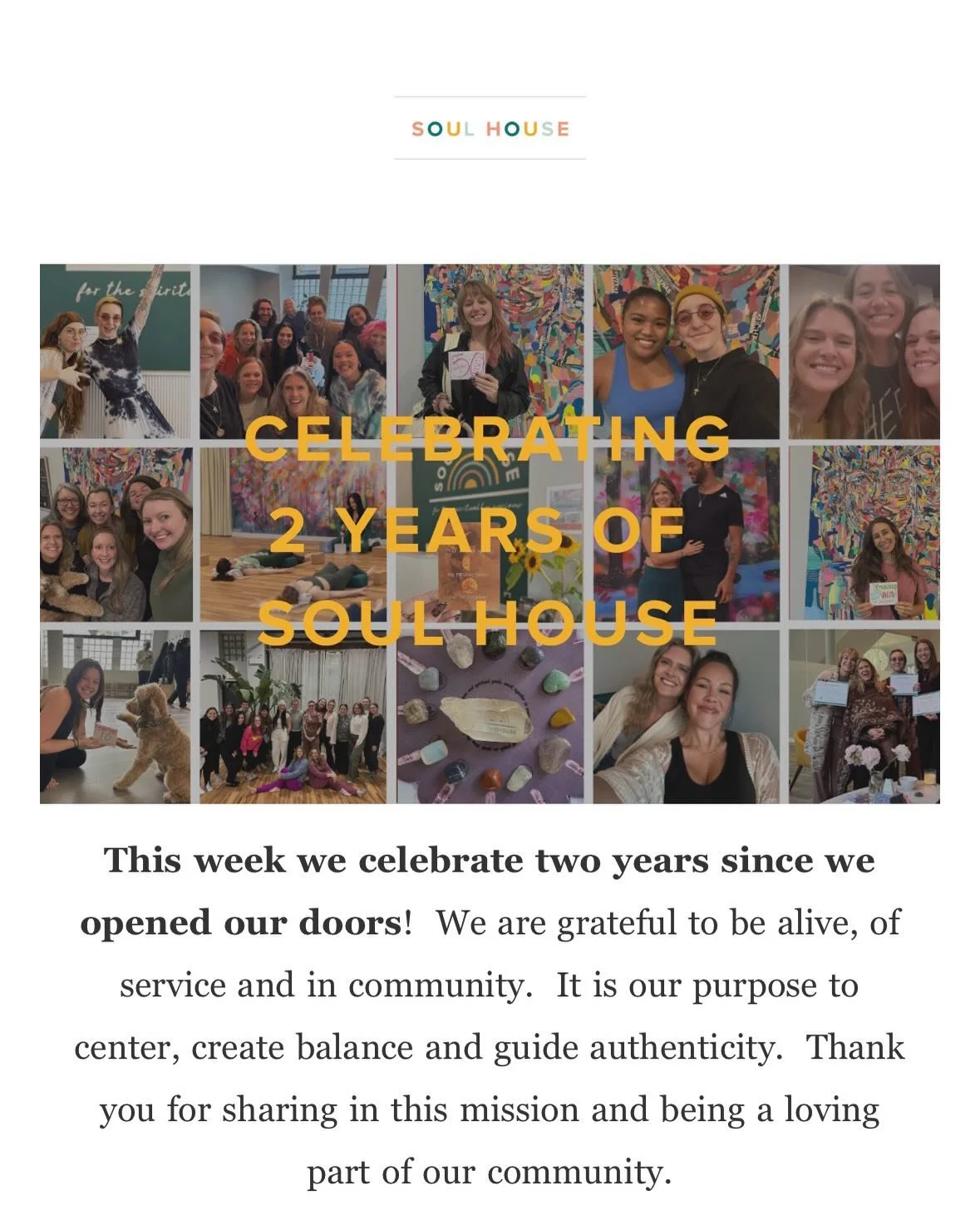 WOW! Happy 2nd birthday to us, our community and our mission to guide each person to be their authentic self. Come on by to celebrate this weekend, eat a cupcake, sign our mural, join a flow, receive some Reiki or simply hang and be.

We&rsquo;re tru