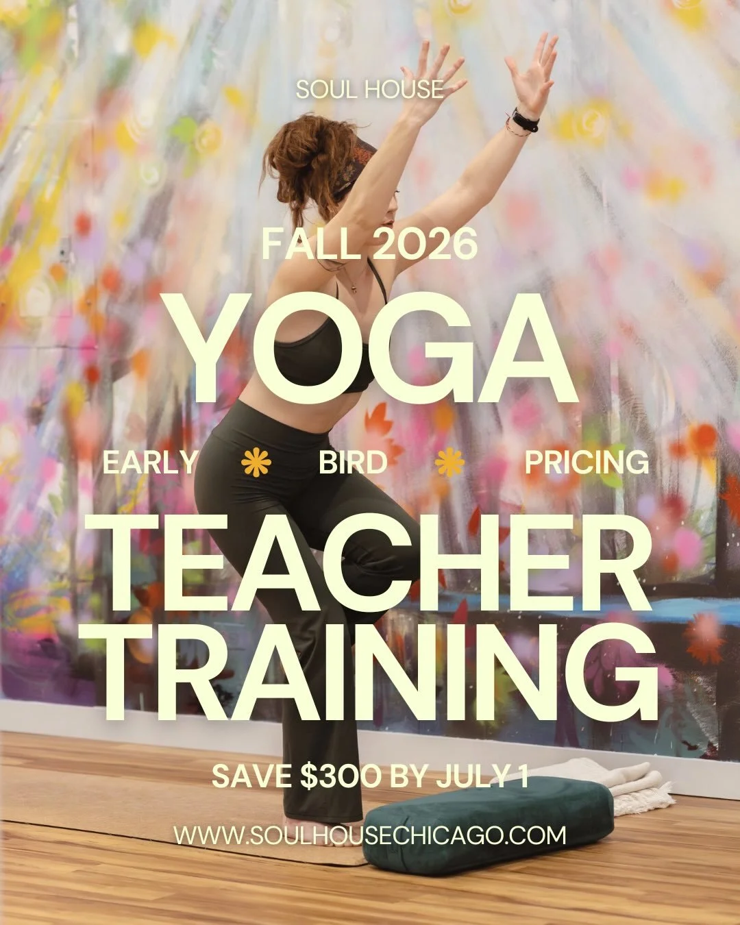 Say you&rsquo;ll be there! We are so excited to share with you the Soul House Yoga Teacher Training program. Join us this fall! Sign up by July 1 &amp; save $300! 

Created &amp; guided by @anastaja.art, @carasoulflow, &amp; @rhiannonkyoga 🌟💙🌈

DM