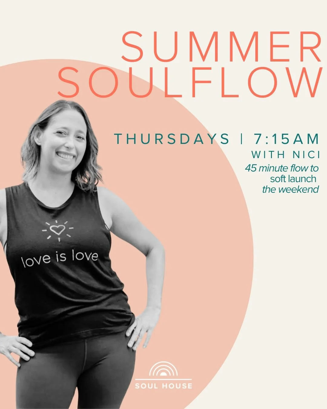 For you morning birds! ☀️ 7:15am Thursdays with @nicilawicki start tomorrow! A 45 minute Soulflow to soft launch your weekend. 

Saturdays have two earlier additions as well. 8:30am Soulflow with @rhiannonkyoga, or a guided Reiki Meditation with @juj