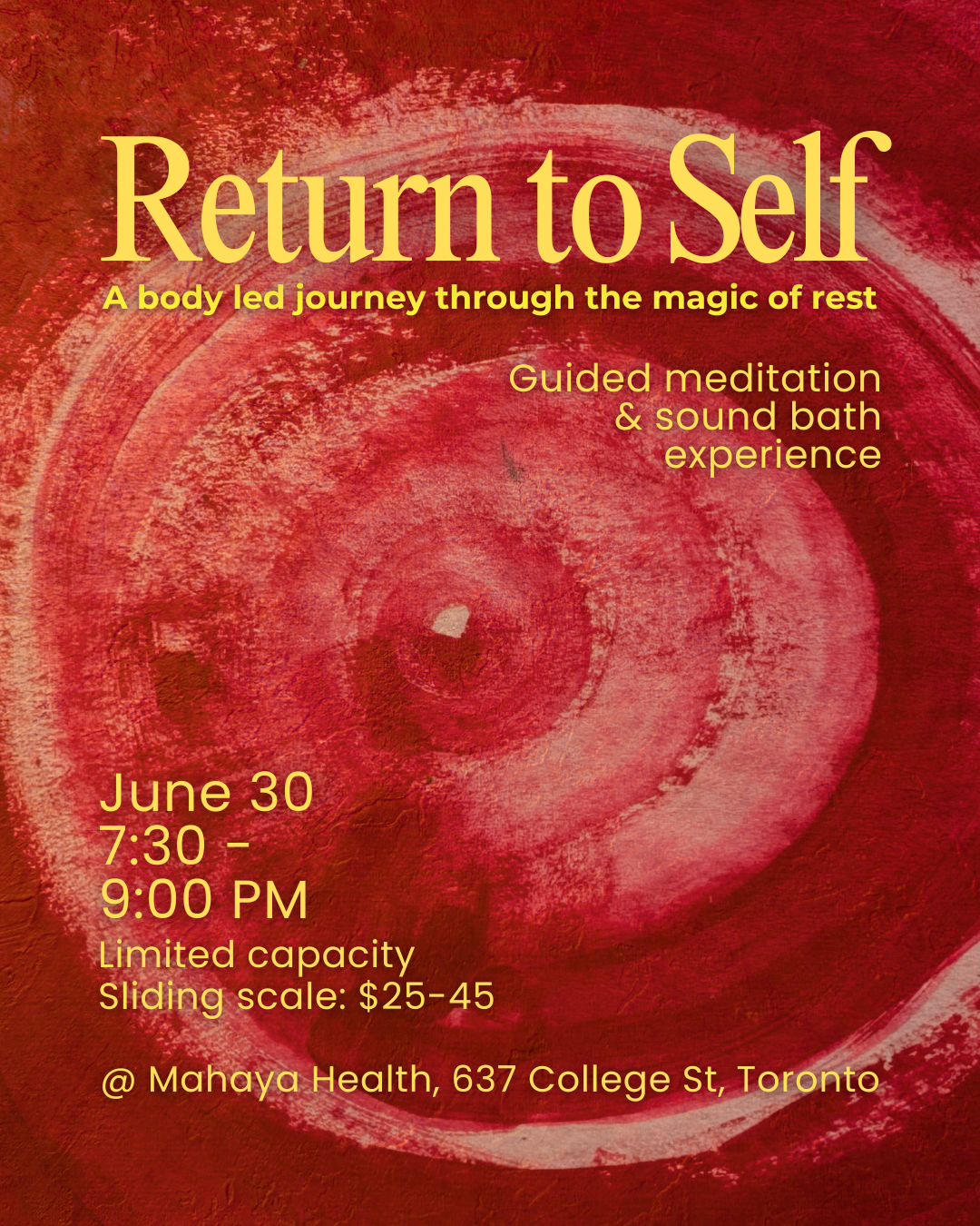 Return to Self: A guided meditation &amp; sound bath experience