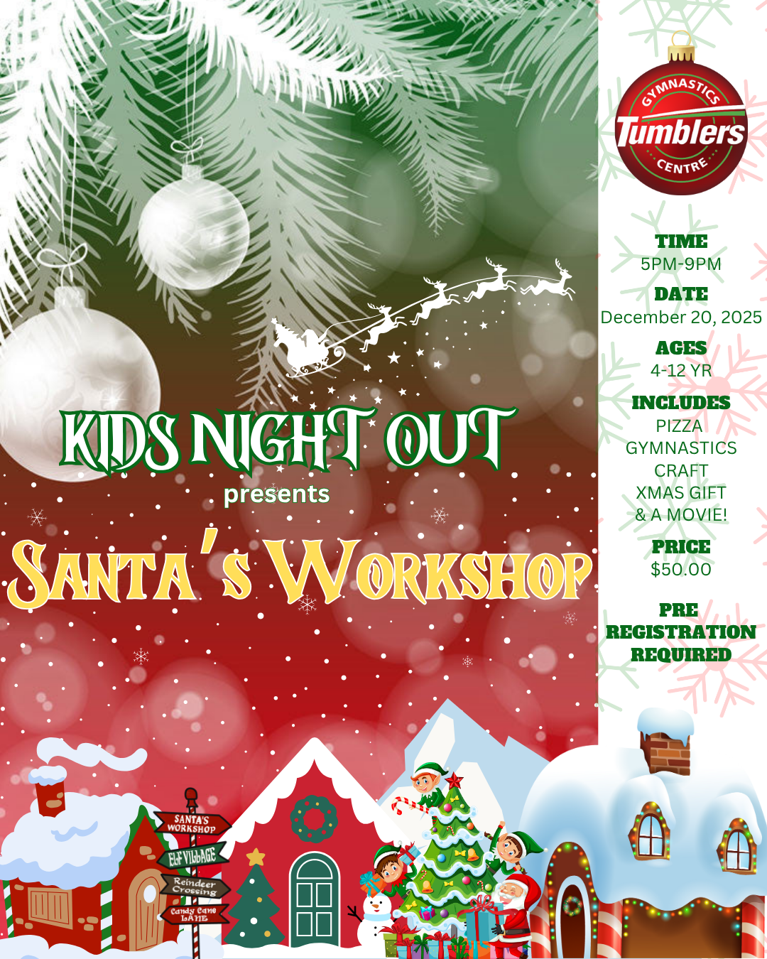 Kids Night Out Christmas Edition - Santa's Workshop