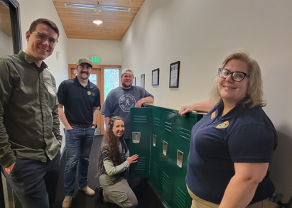 New Lockers for Volunteers a Gift from the State Forests Trust