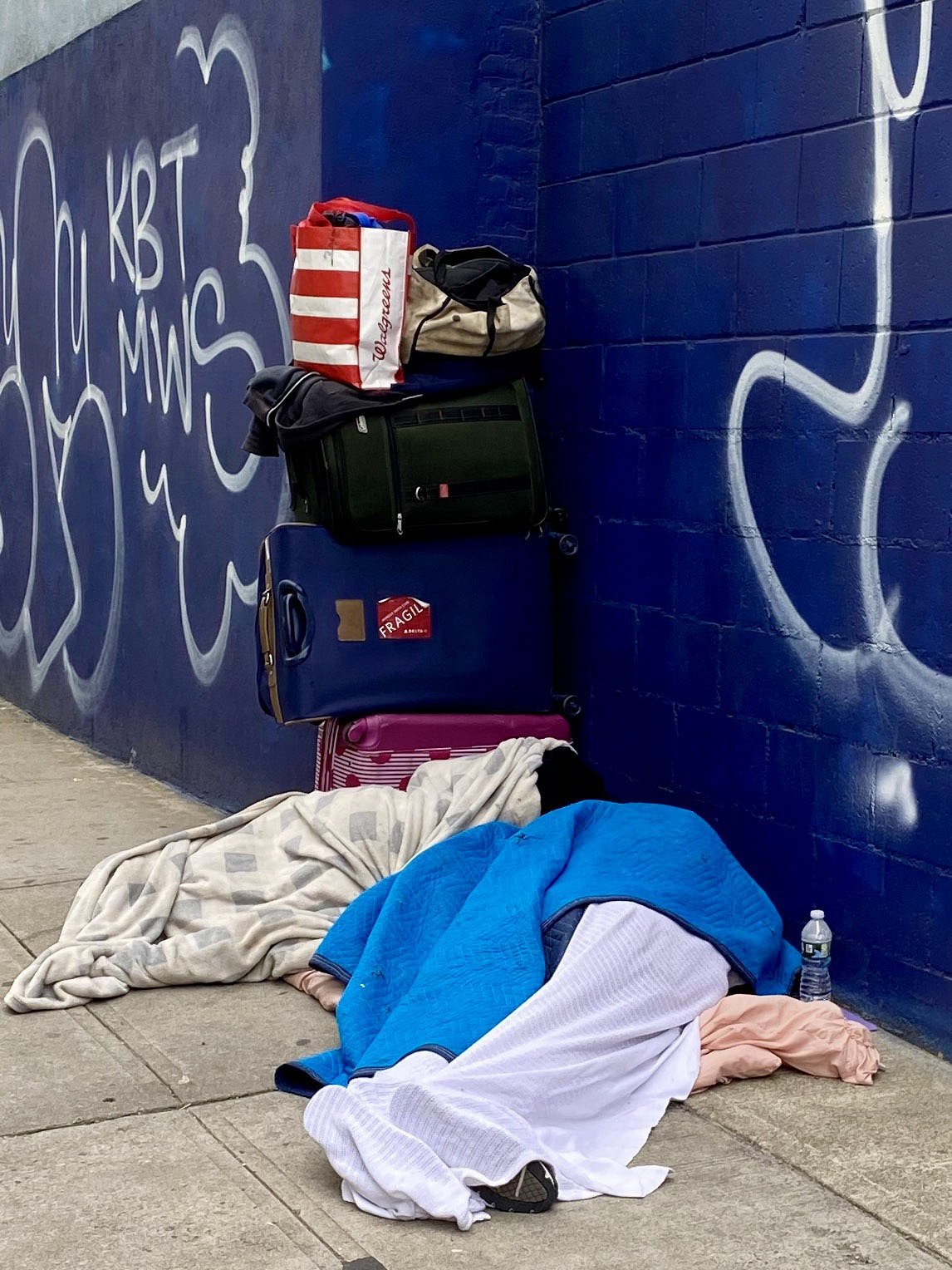 Sleeping on the streets
