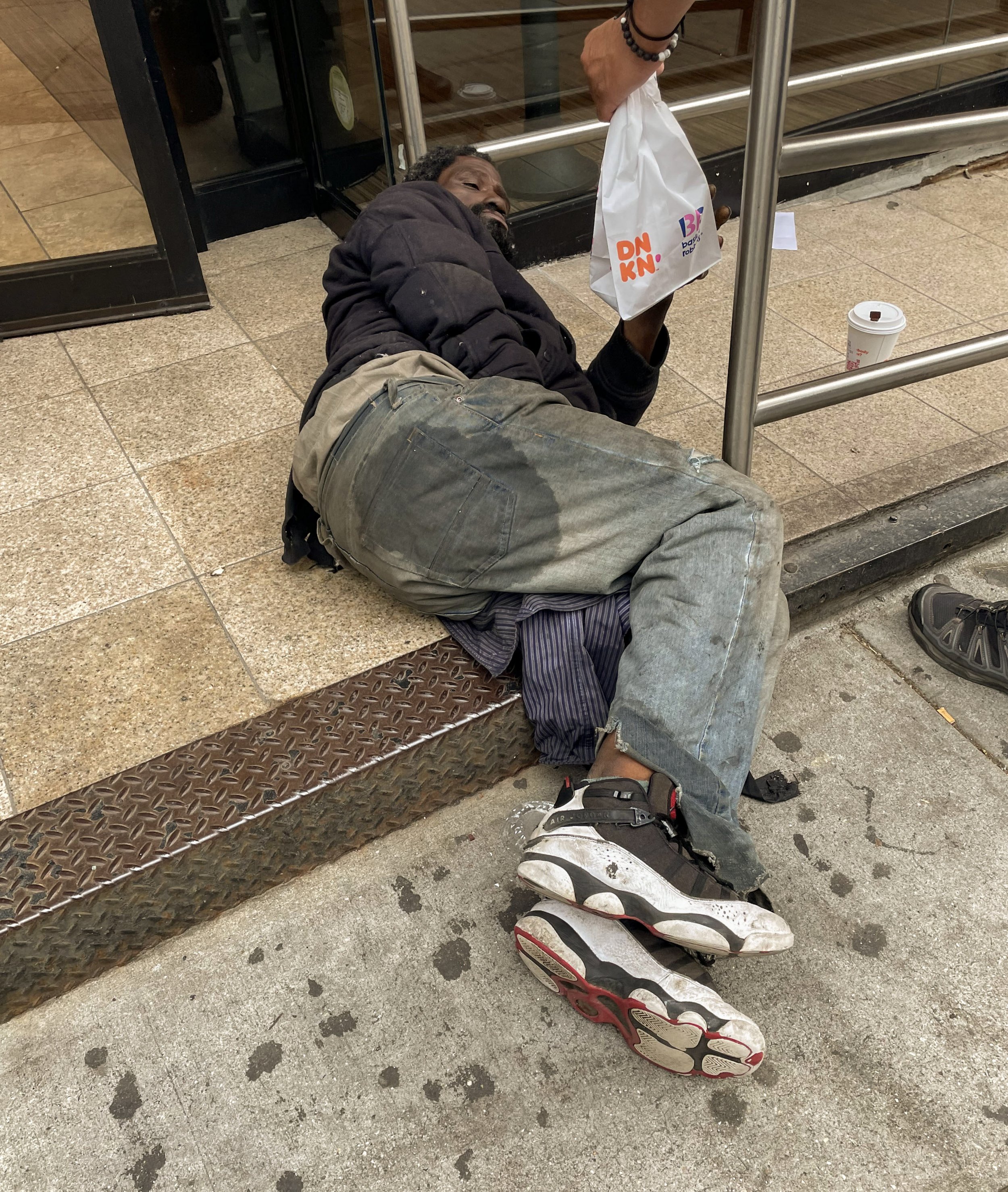 Sleeping on the street