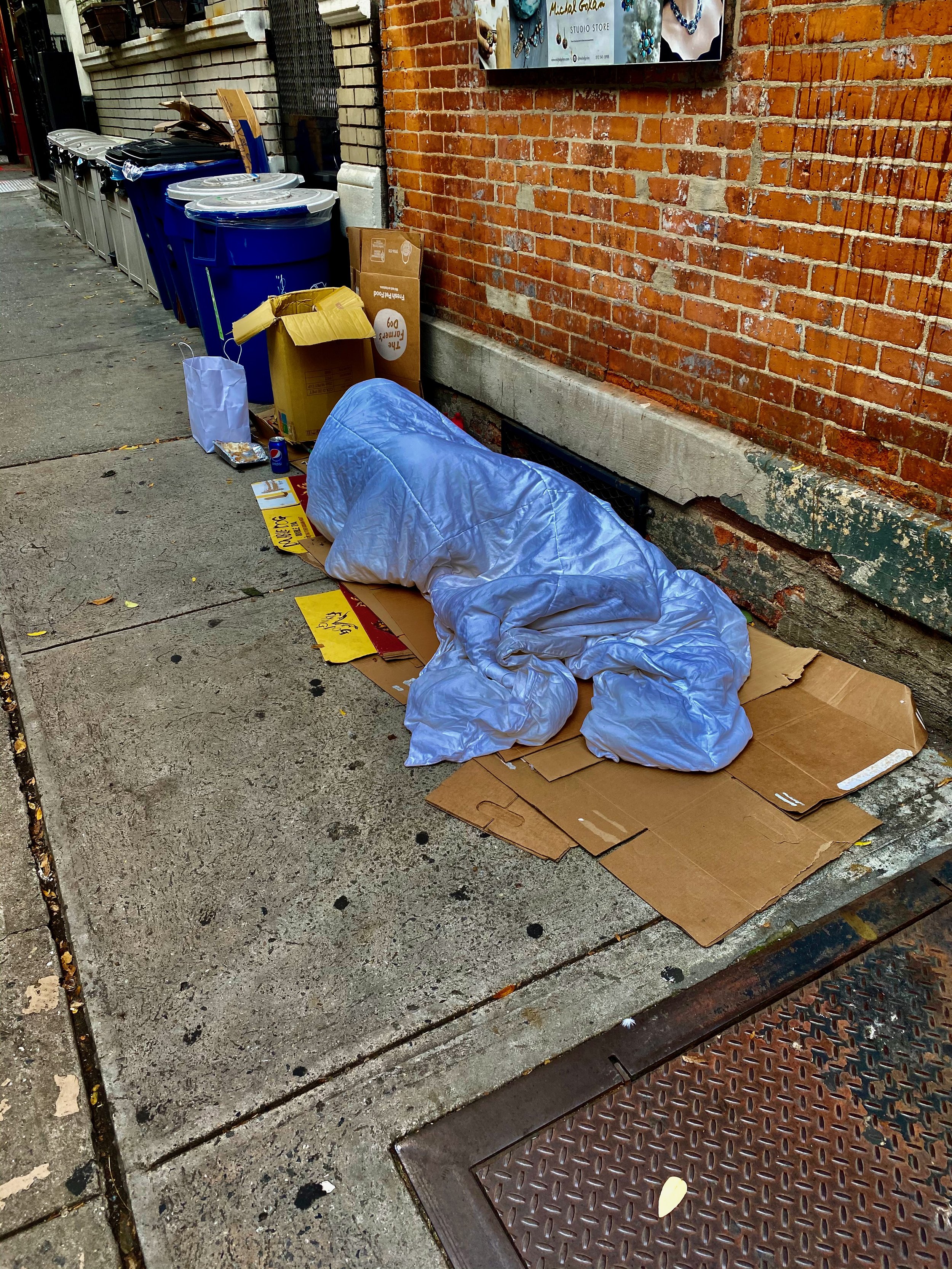 Sleeping on the streets