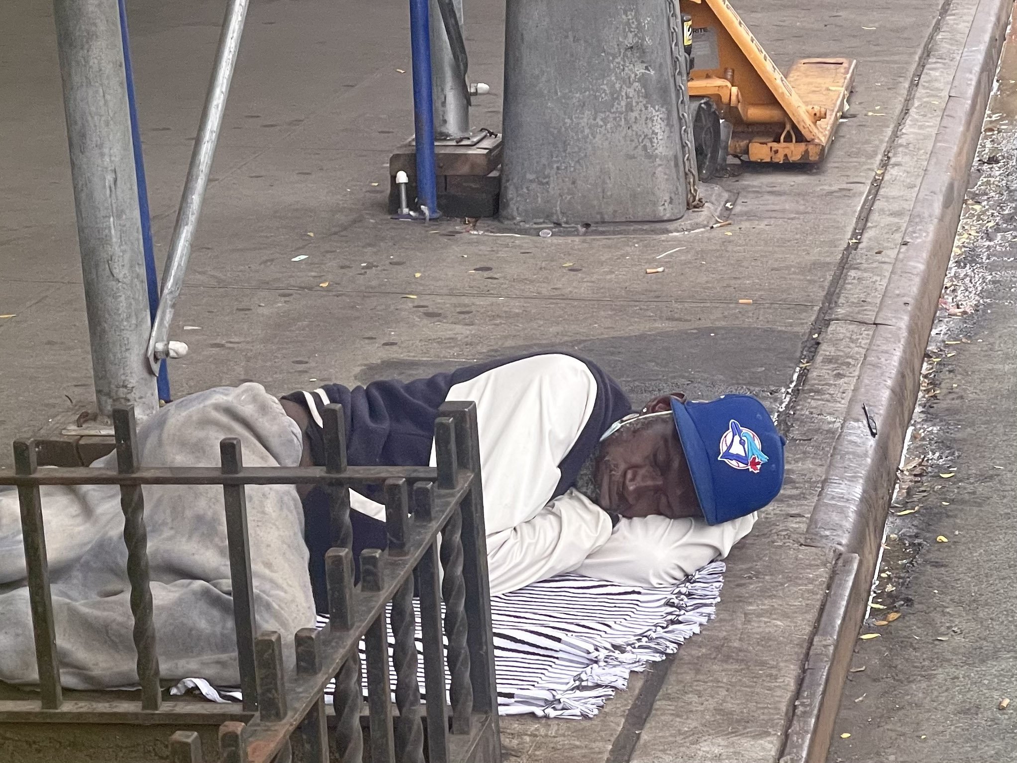 Sleeping on the streets
