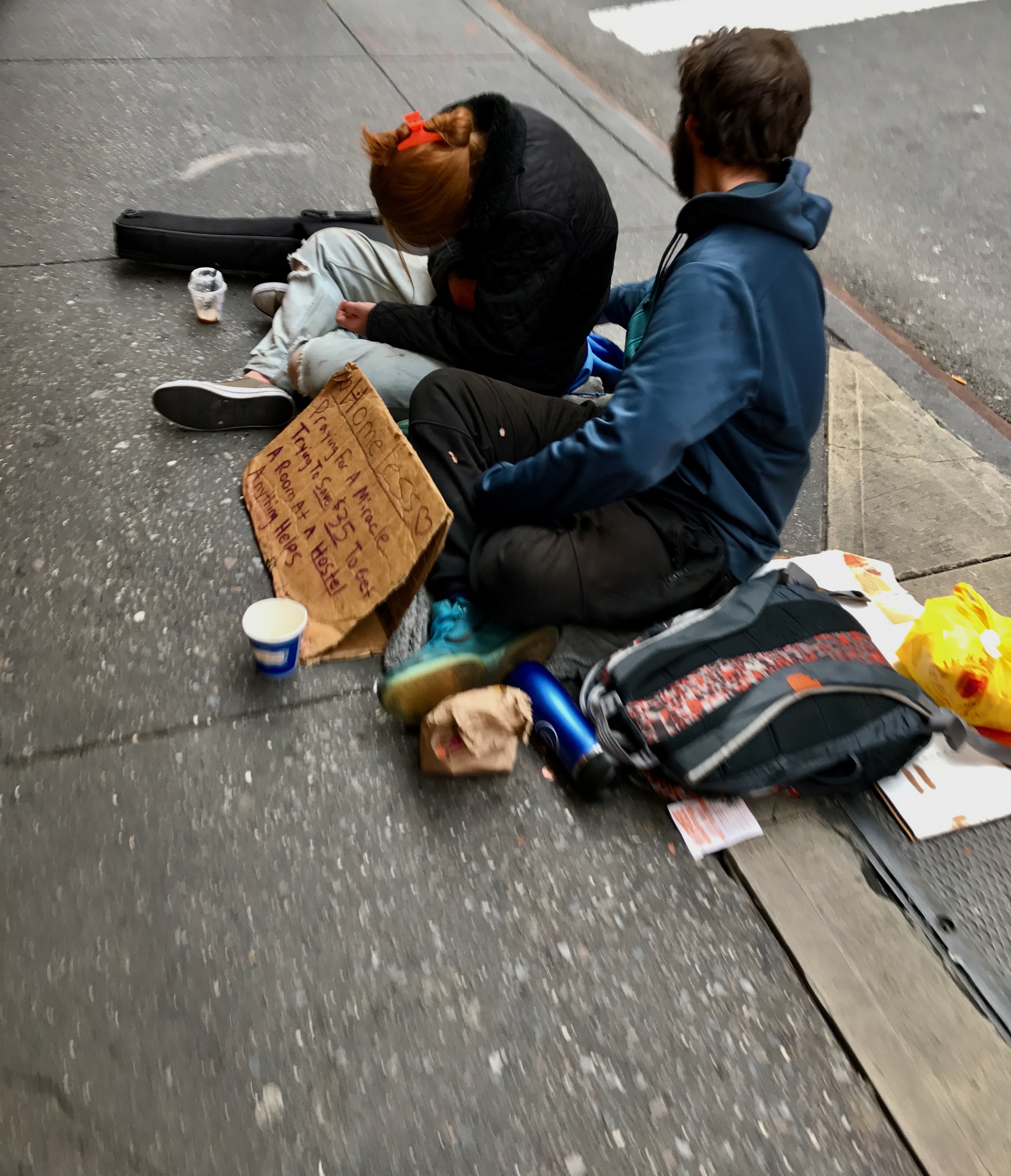 Shooting up on the streets