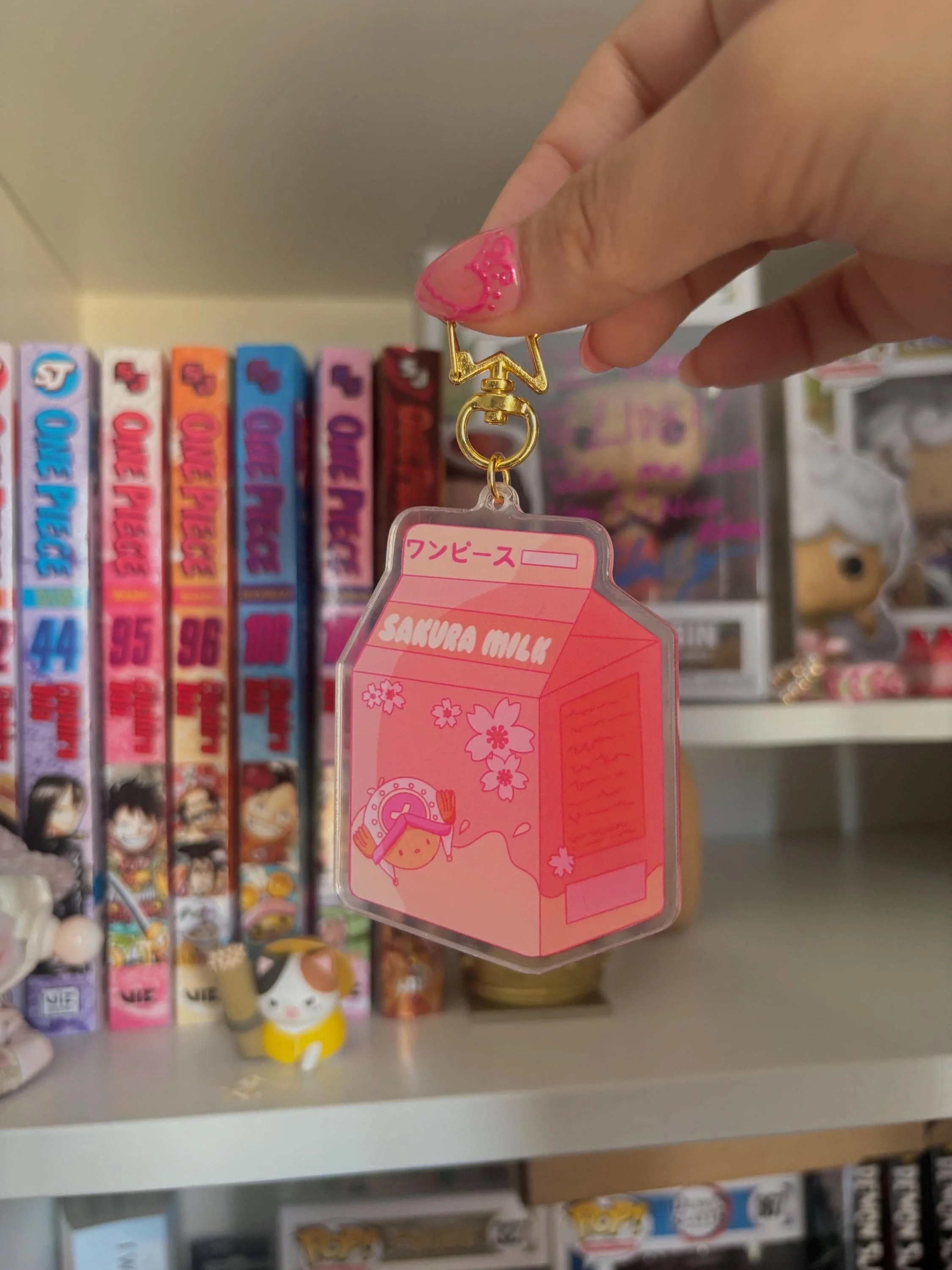 Chopper Sakura Milk keychain