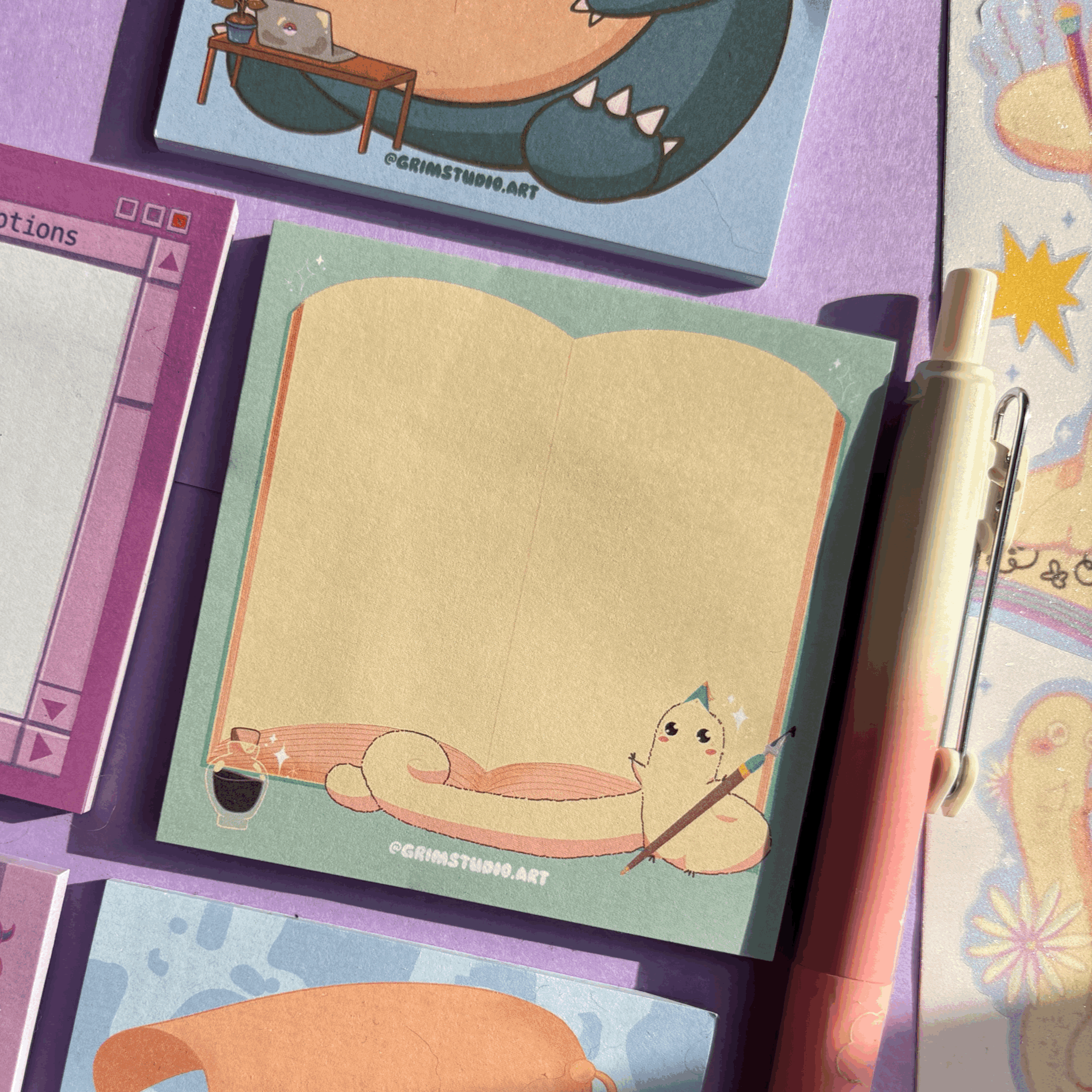 Brush Buddy Sticky Notes