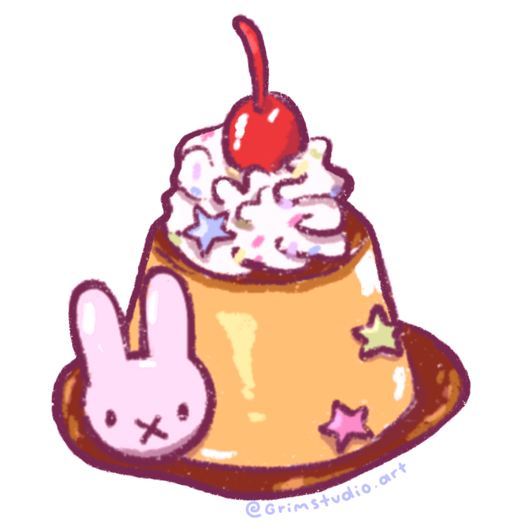 Flan Sticker