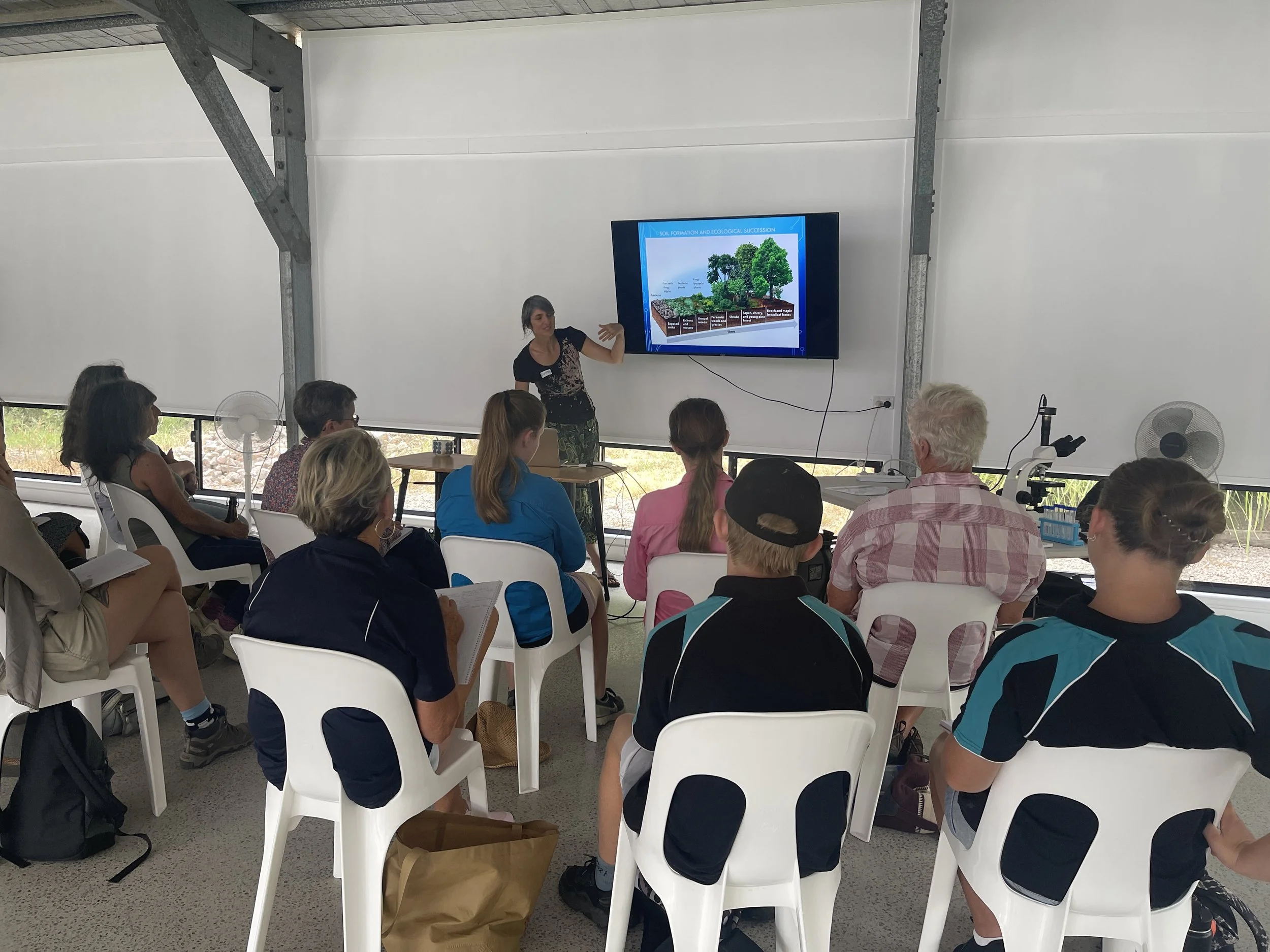 The Regenerative Training Centre Woodford Qld teaching in a class room