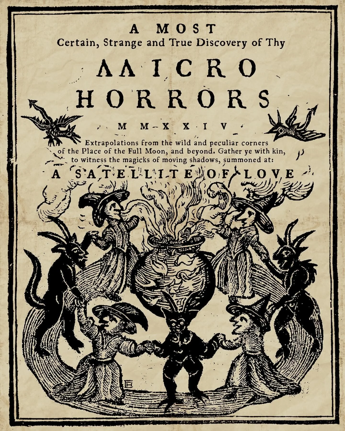 MicroHorrors 2024 is this FRIDAY @asatelliteoflove! We can hardly wait to watch the 2024 MicroHorrors selections with you all.

EVENT DETAILS:

What to bring: 
A CHAIR! There will be an extremely limited amount of chairs. BRING YOUR OWN CHAIR if you 