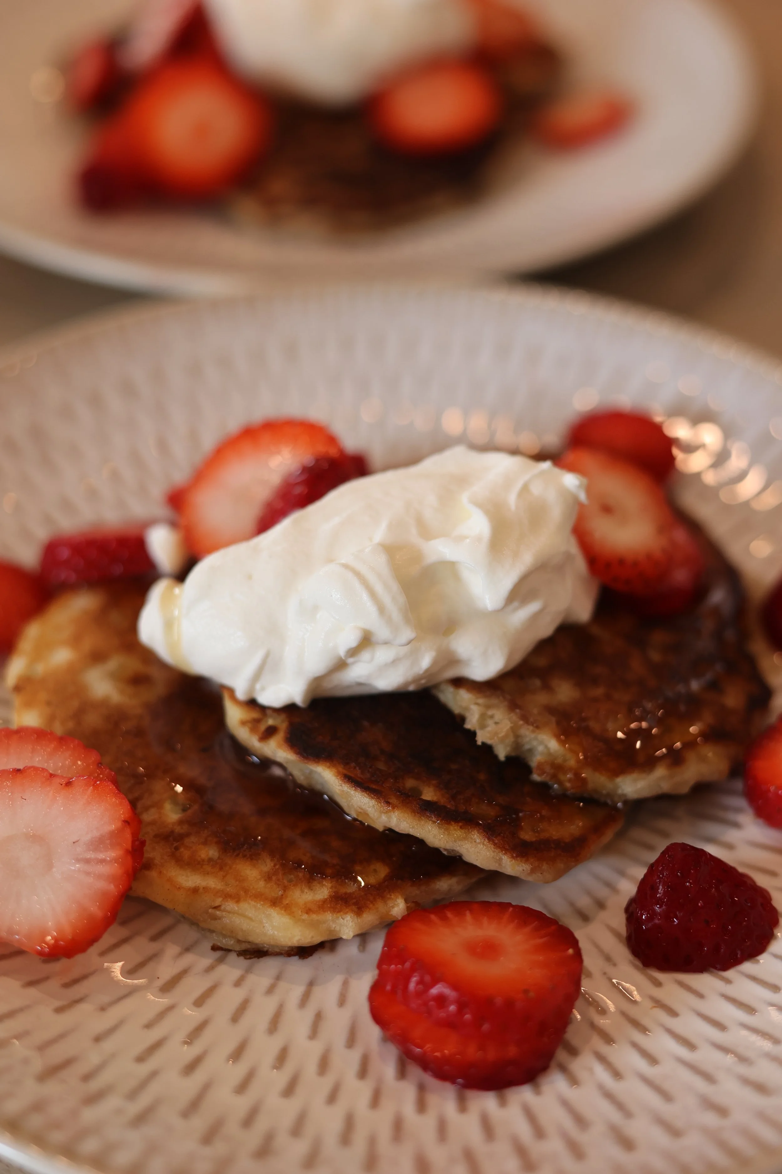Sourdough Apple Oat Pancakes