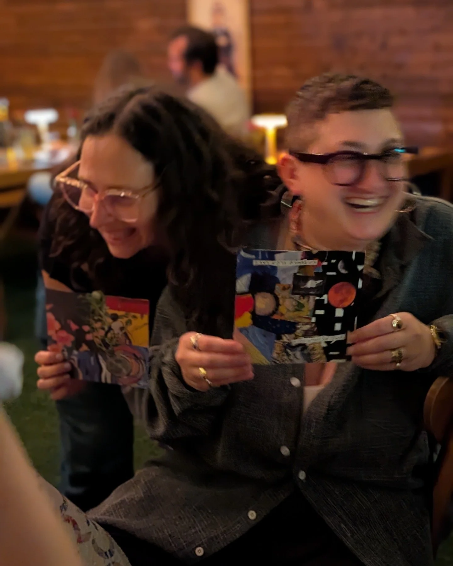 Rosh Chodesh means jazz, collaging, and a new winter moon! 

Come through for our second art night at @thedittybar and make something cute, sleek, or crafty cool for the new month of Kislev. 

RSVP at the link in bio! Collage packs and supplies provi