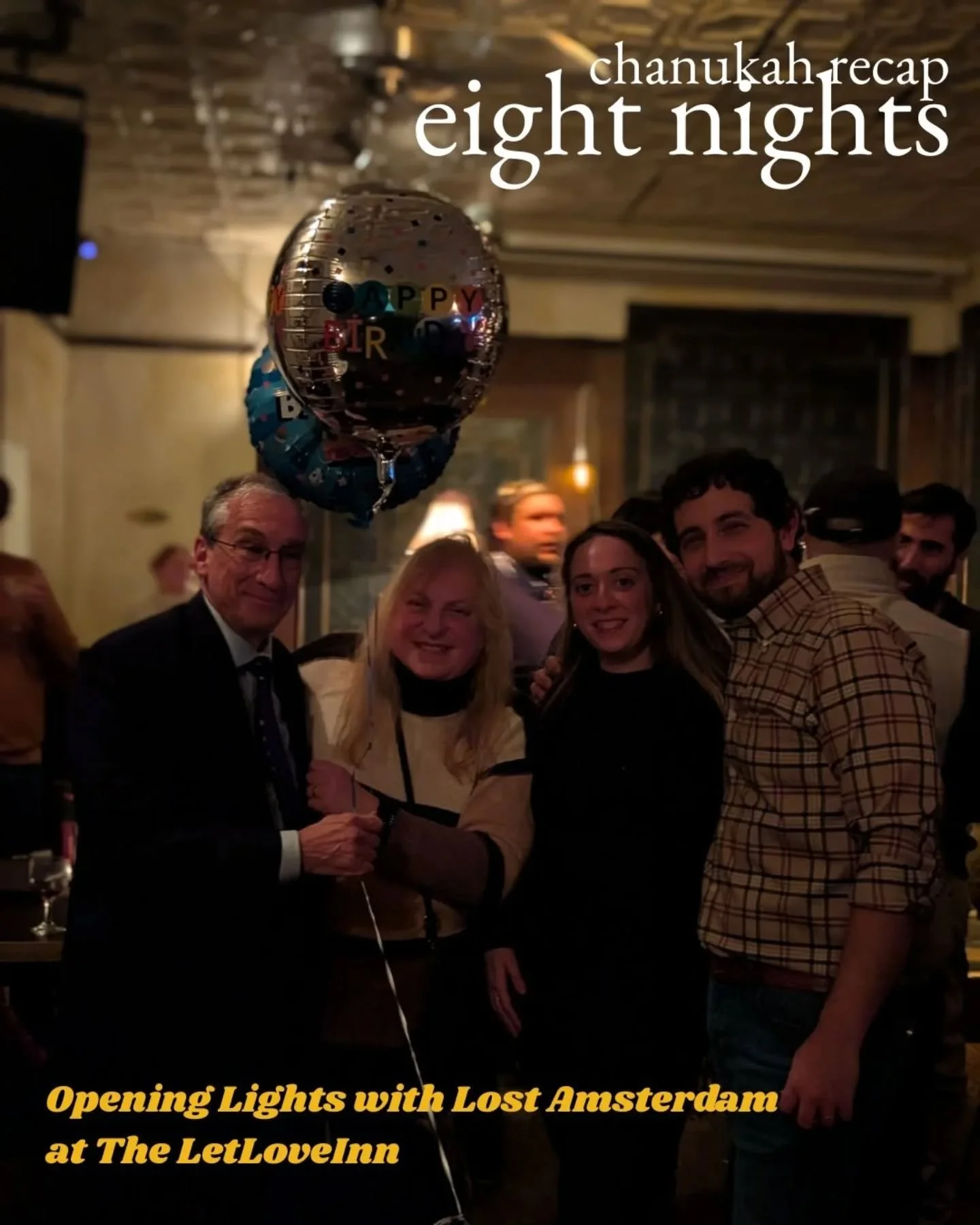 You wouldn't know it from the last eight days, but Chanukah is actually a minor holiday! We're so grateful to all of you who made this year so exceptionally special, in a time that was exceptionally hard. We experienced deep communal tragedy that hit