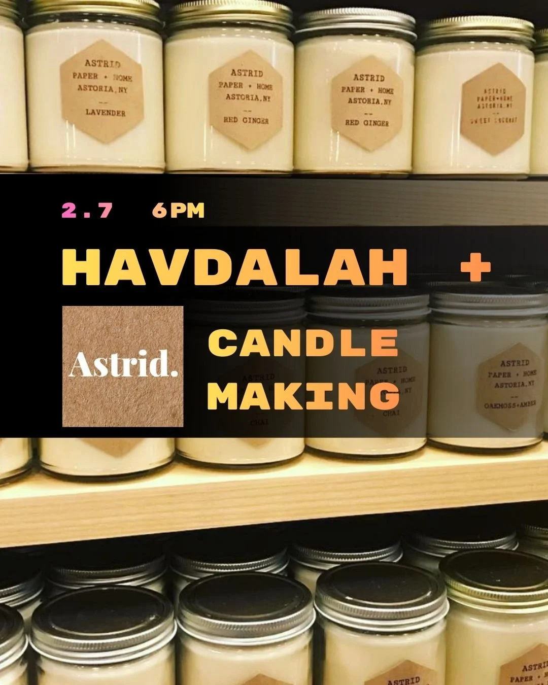 Havdalah + Candlemaking