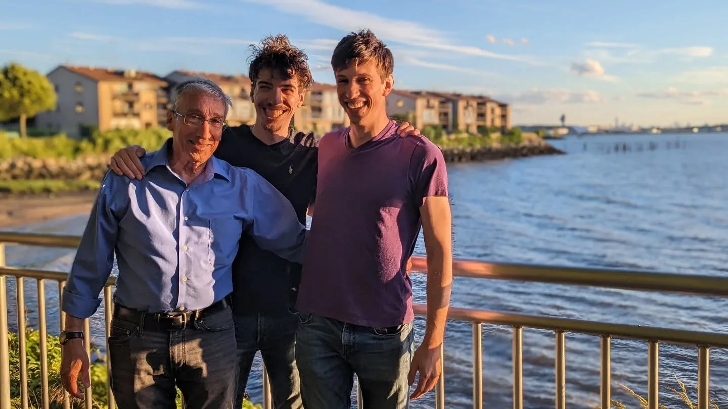 Shabbat shalom from these sunny faces and birthday boys! 

The Pearl Family will be celebrating all their winter birthdays (Rabbi Pearl in December, Eitan in January, and Noam in February) tomorrow after services with a Kiddush luncheon and Israeli f