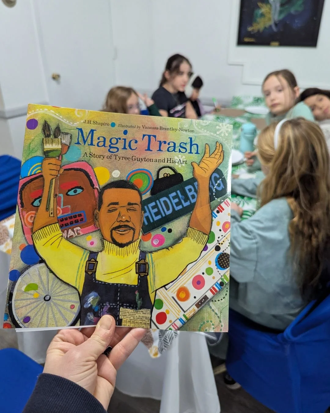 This week we learned about Tyree Guyton and his art made from trash. His work helped make Heidelberg Street beautiful. It connected neighbors, and created community and healing through art. 

We emulated Tyree by using recycled cardboard for our Puri
