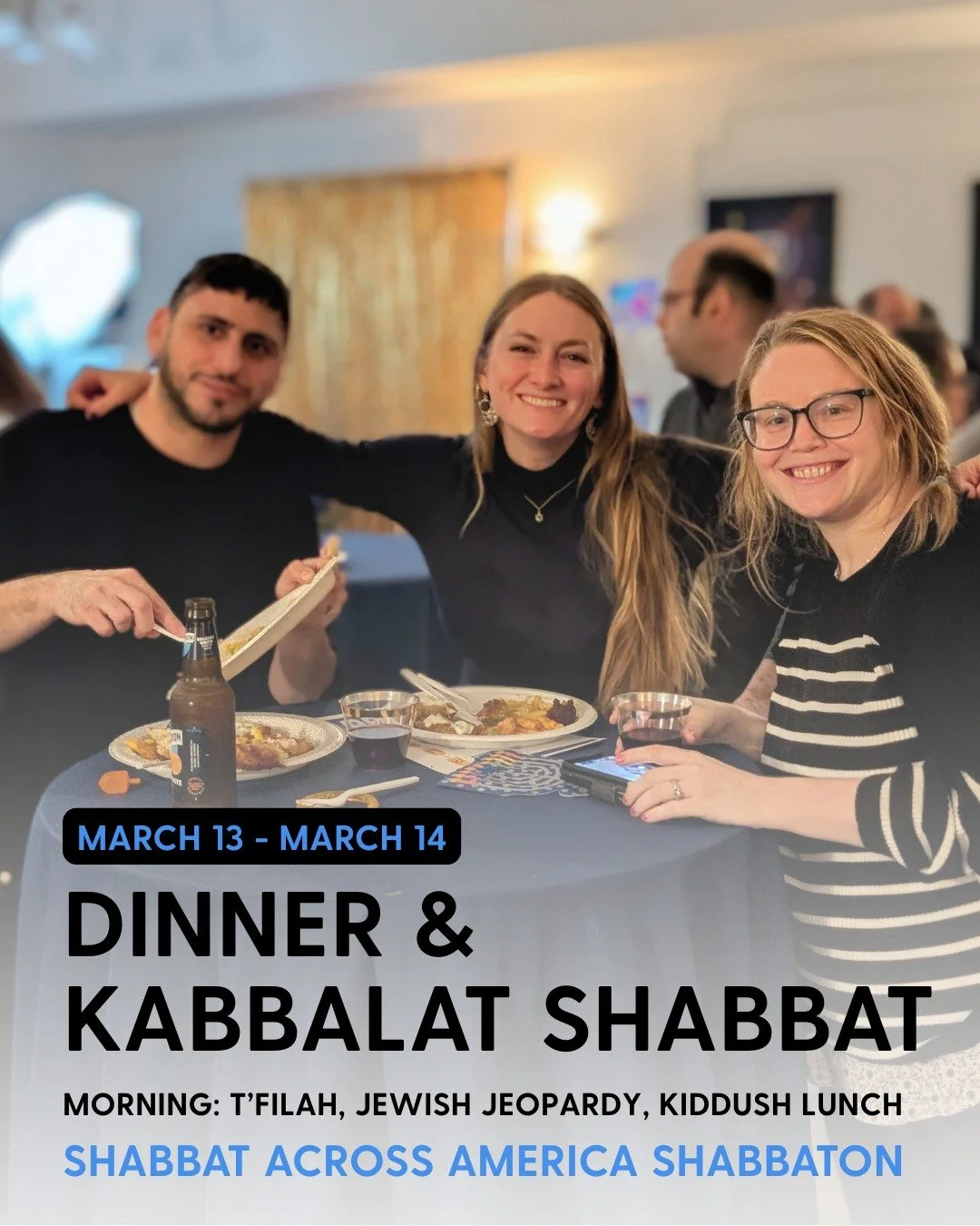 We're backkkk with the Ashreynu Shabbaton! Join us for Kabbalat Shabbat and a delicious dinner featuring treats from @bodhivillage and Urban Vegan Roots, followed by a Zmirot Jam. 

The next morning, we'll be back together for our joyful morning t'fi