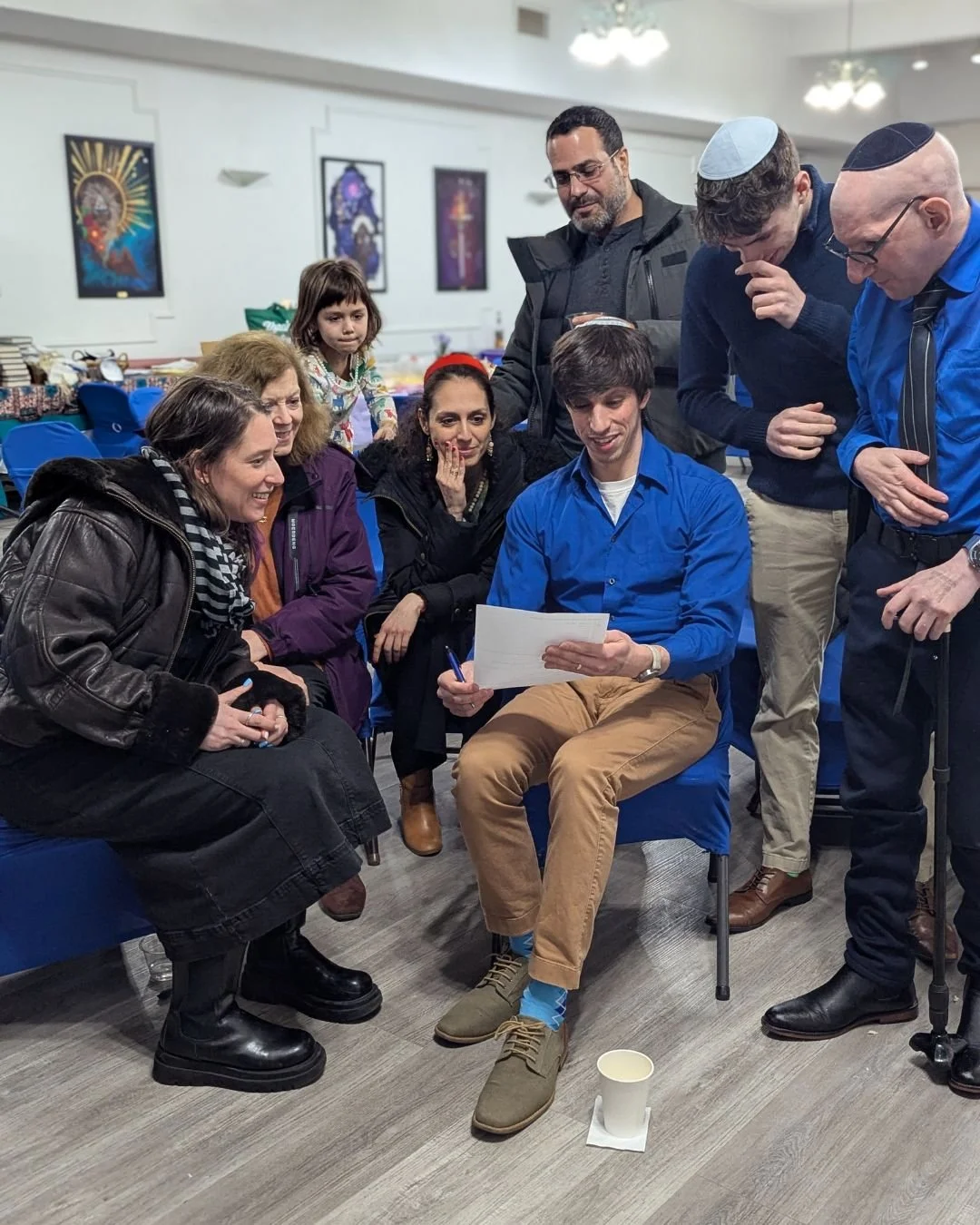 We were so busy having fun, deeply engaged in spending Shabbat together, that these final Jeopardy moments are all we can show you from the Ashreynu Shabbaton, celebrating Shabbat Across North America! 

Our Shabbaton is an extended time where we exi